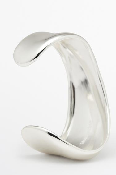 Wavy statement bracelet — SILVER 3