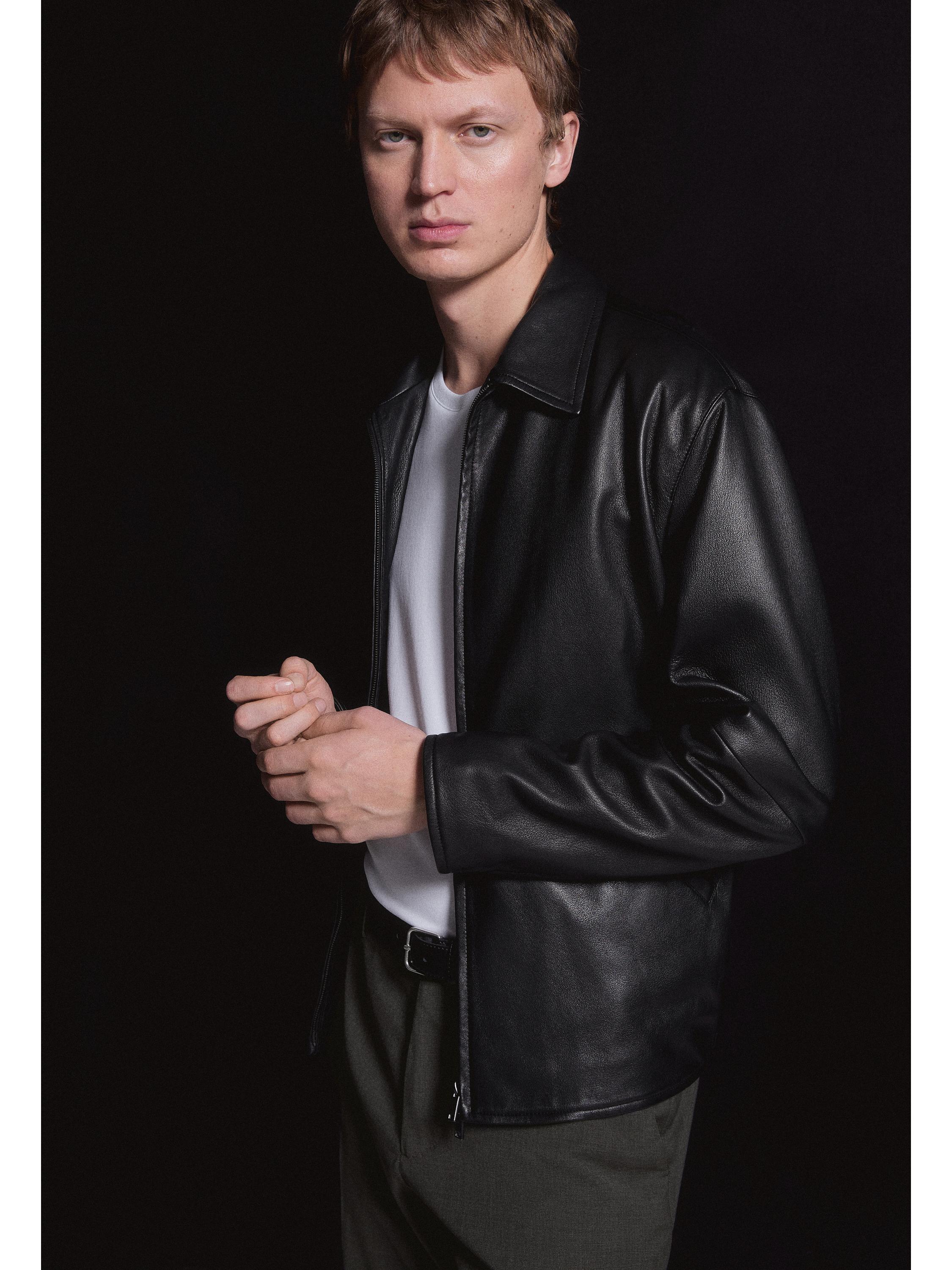 Nappa leather jacket