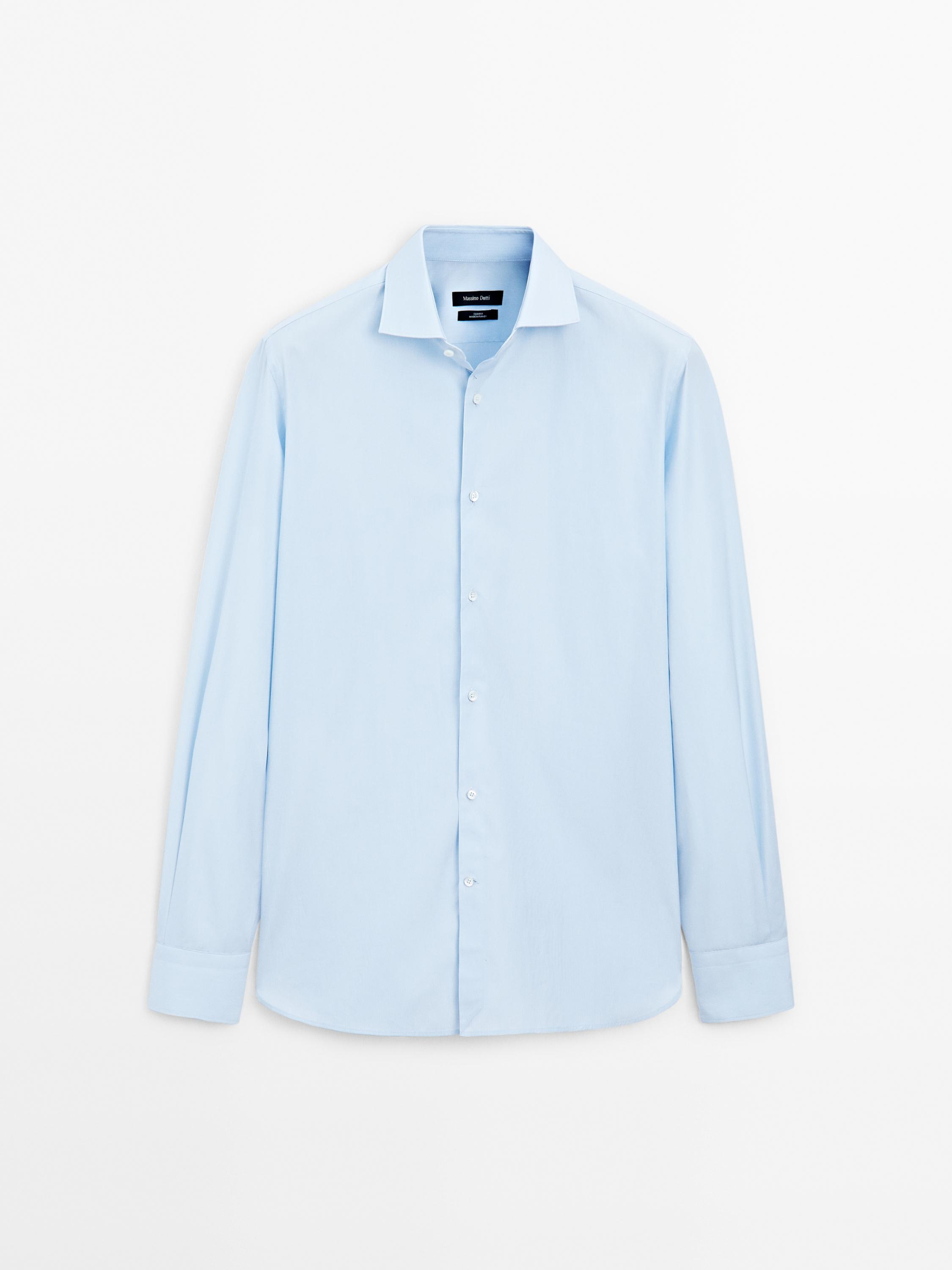 Alkandora marraduna, % 100 kotoizkoa, slim fit