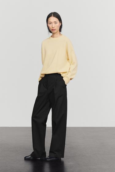 100% cashmere oversize knit sweater — Vanilla 8