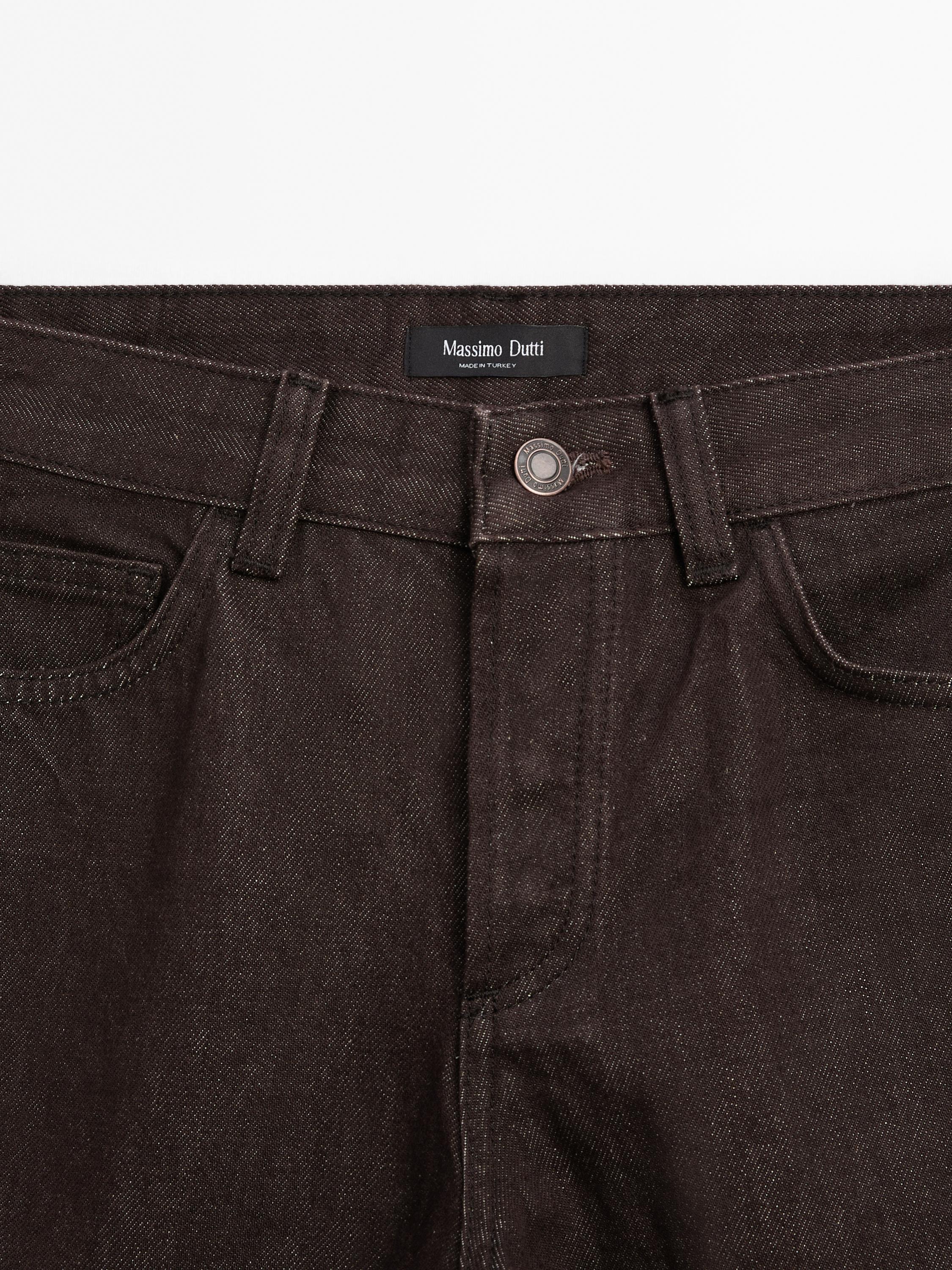 Wide-Leg-Jeans mit halbhohem Bund