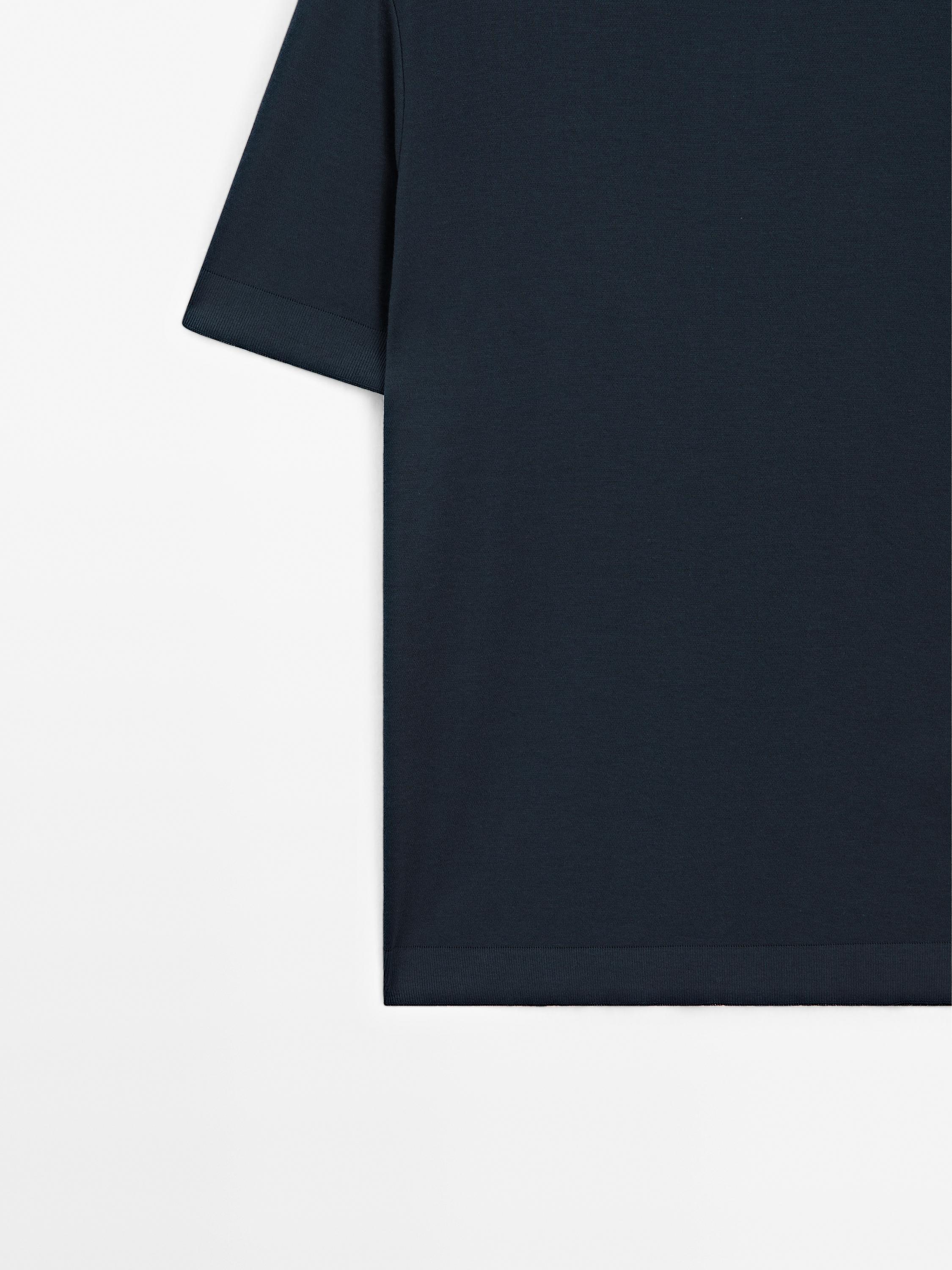 Camiseta acabado rib 100% algodón