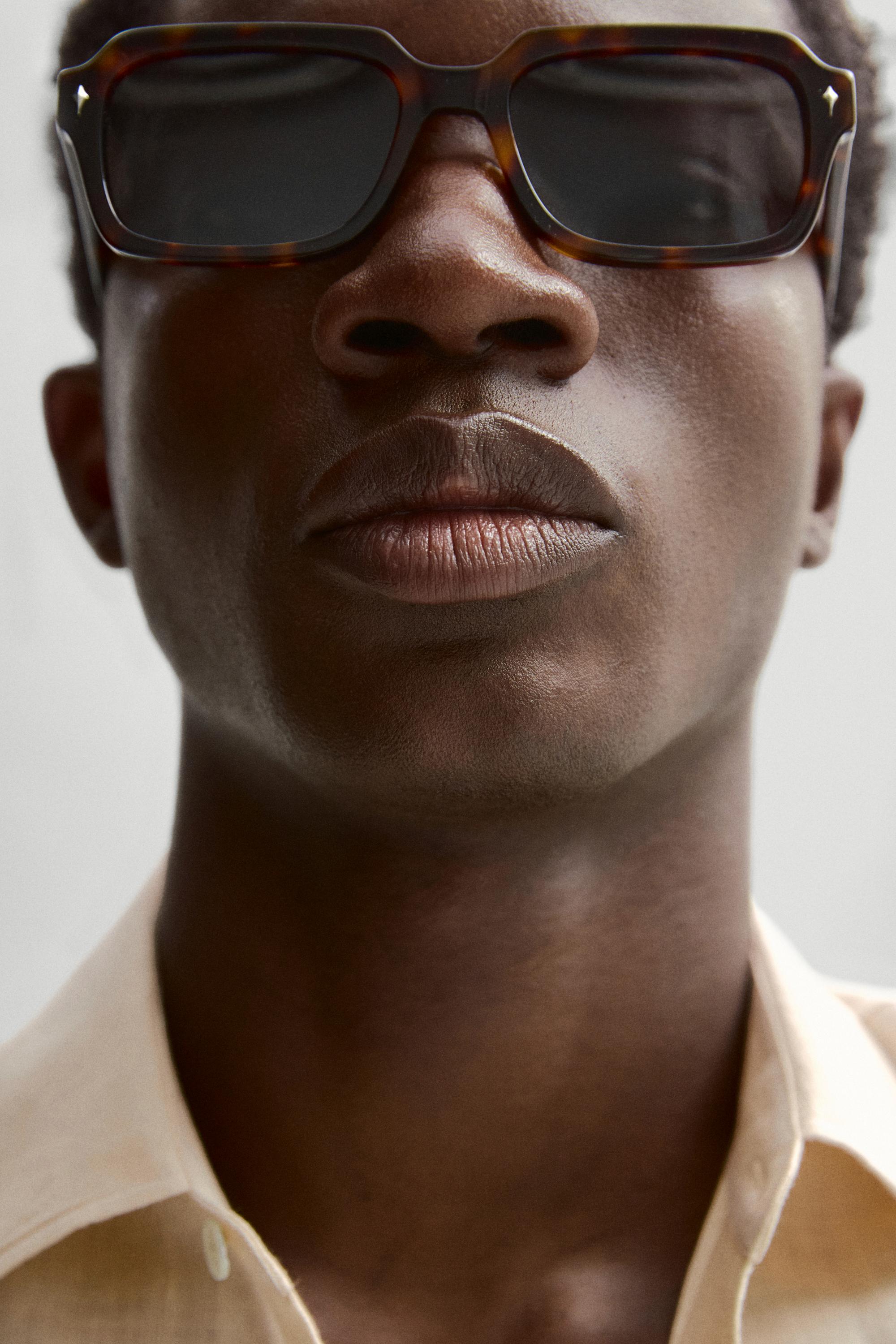 Rechthoekige zonnebril