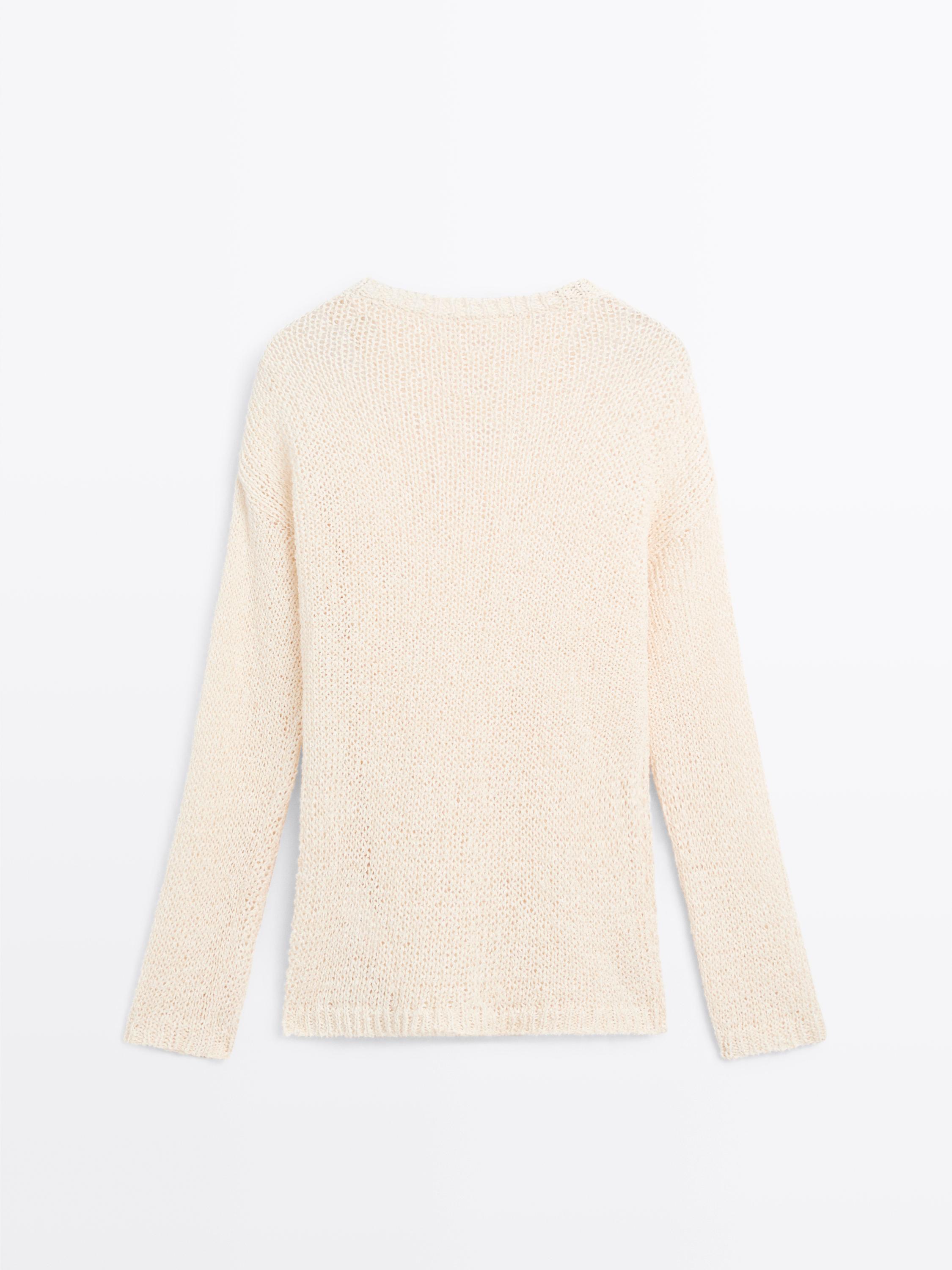 Oversize openwork sweater