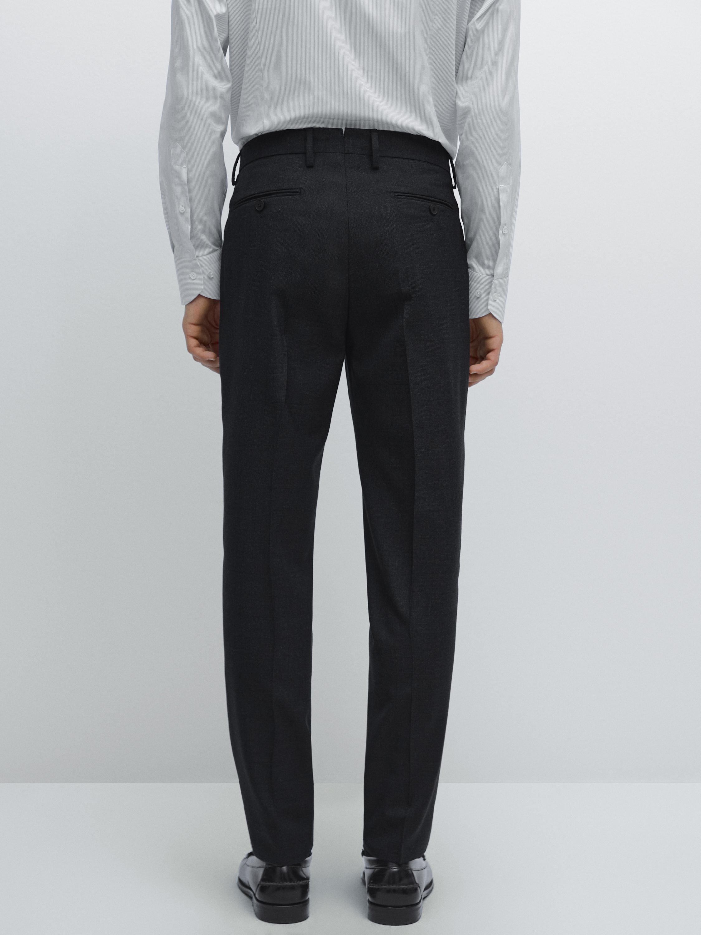 100% wool suit trousers