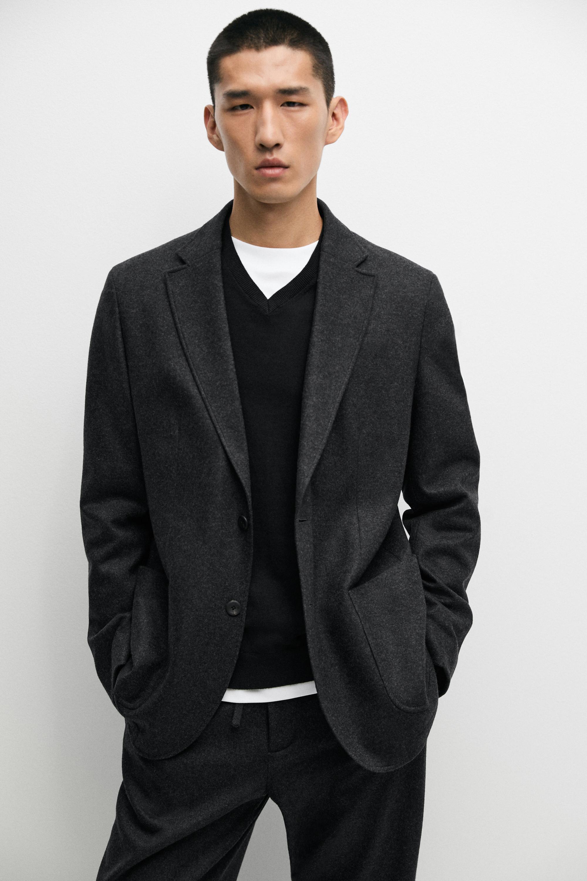 100% wool total look blazer