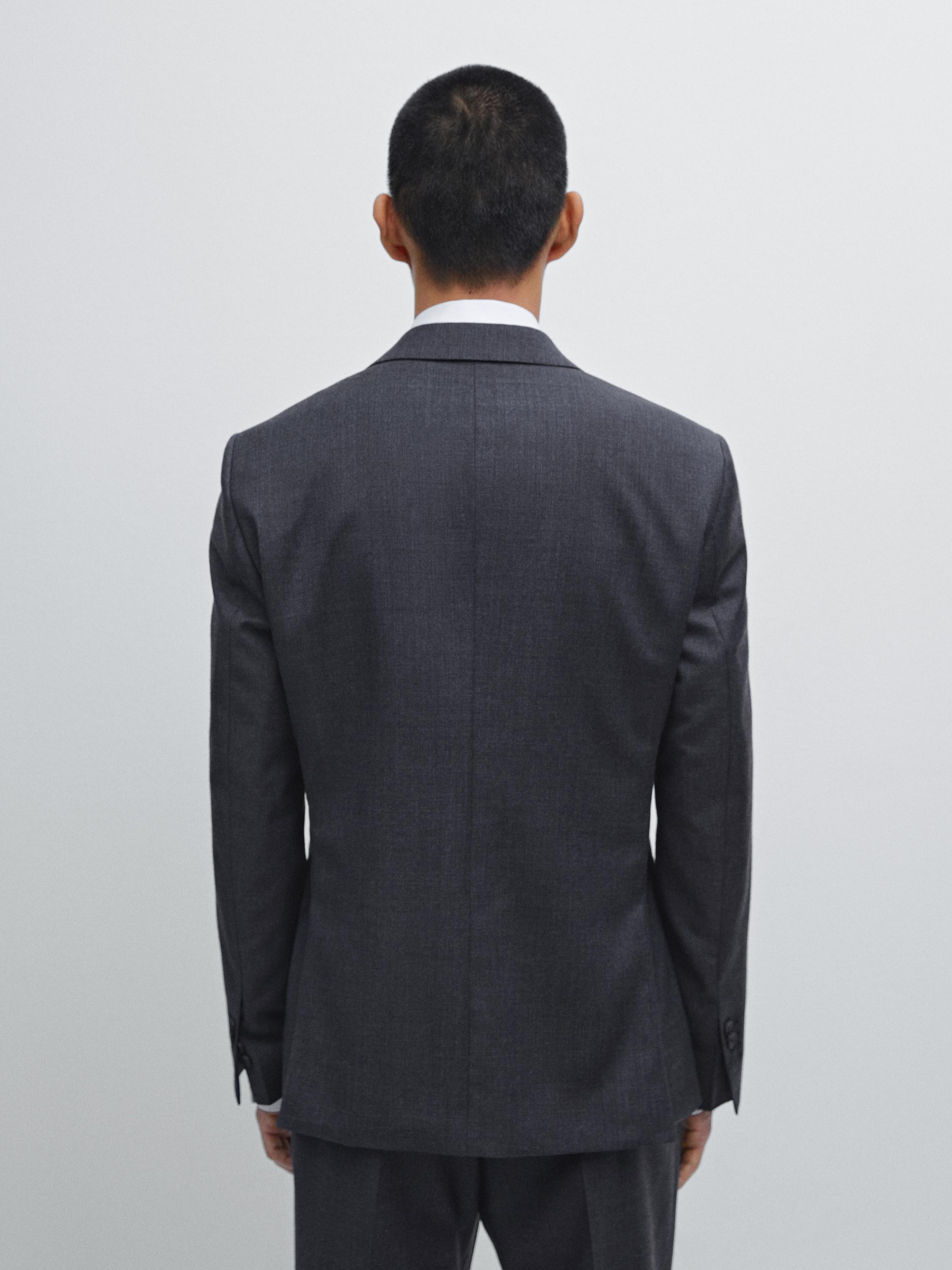 100% wool suit blazer