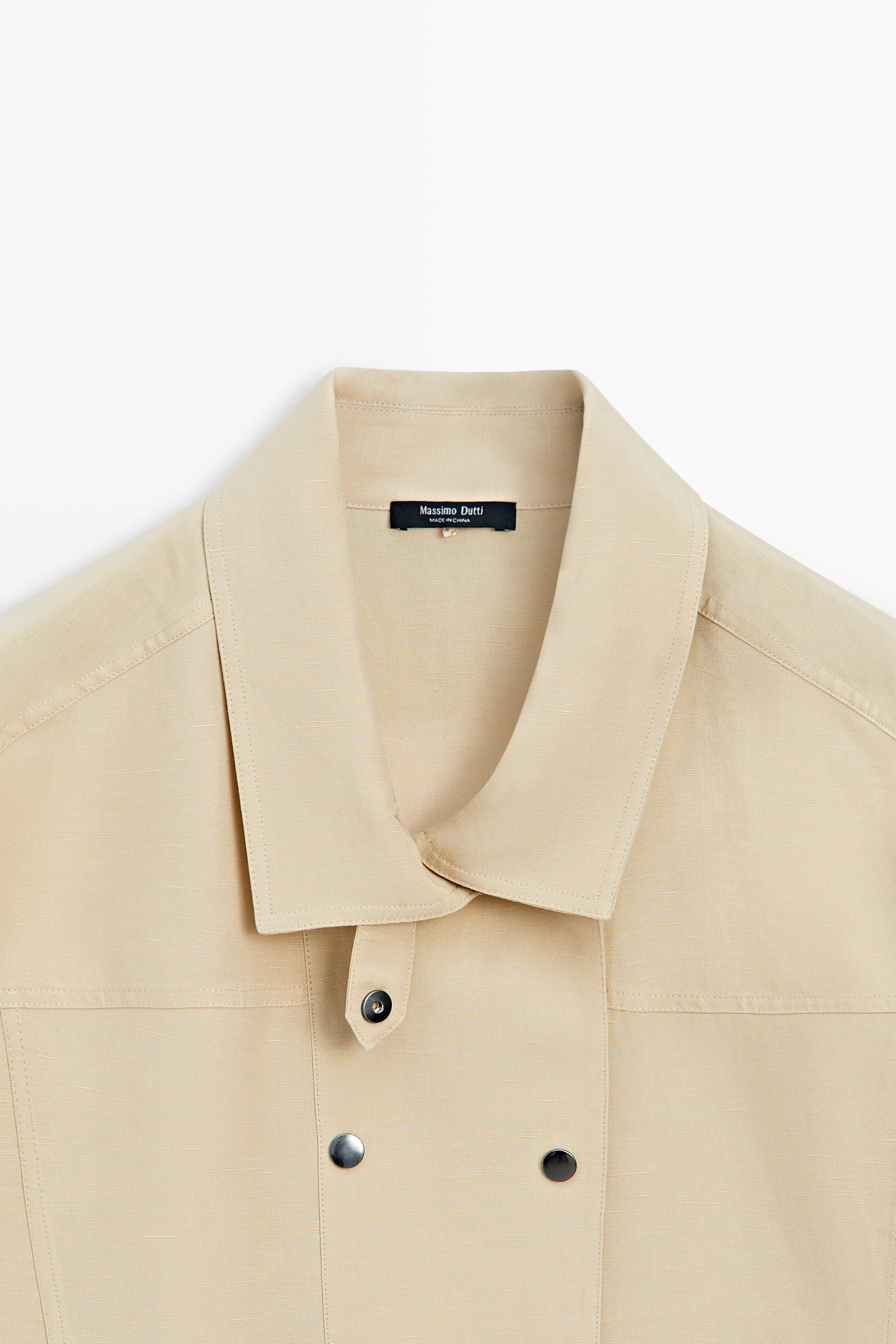 Short sleeve shirt with snap buttons · Rust · Shirts | Massimo Dutti