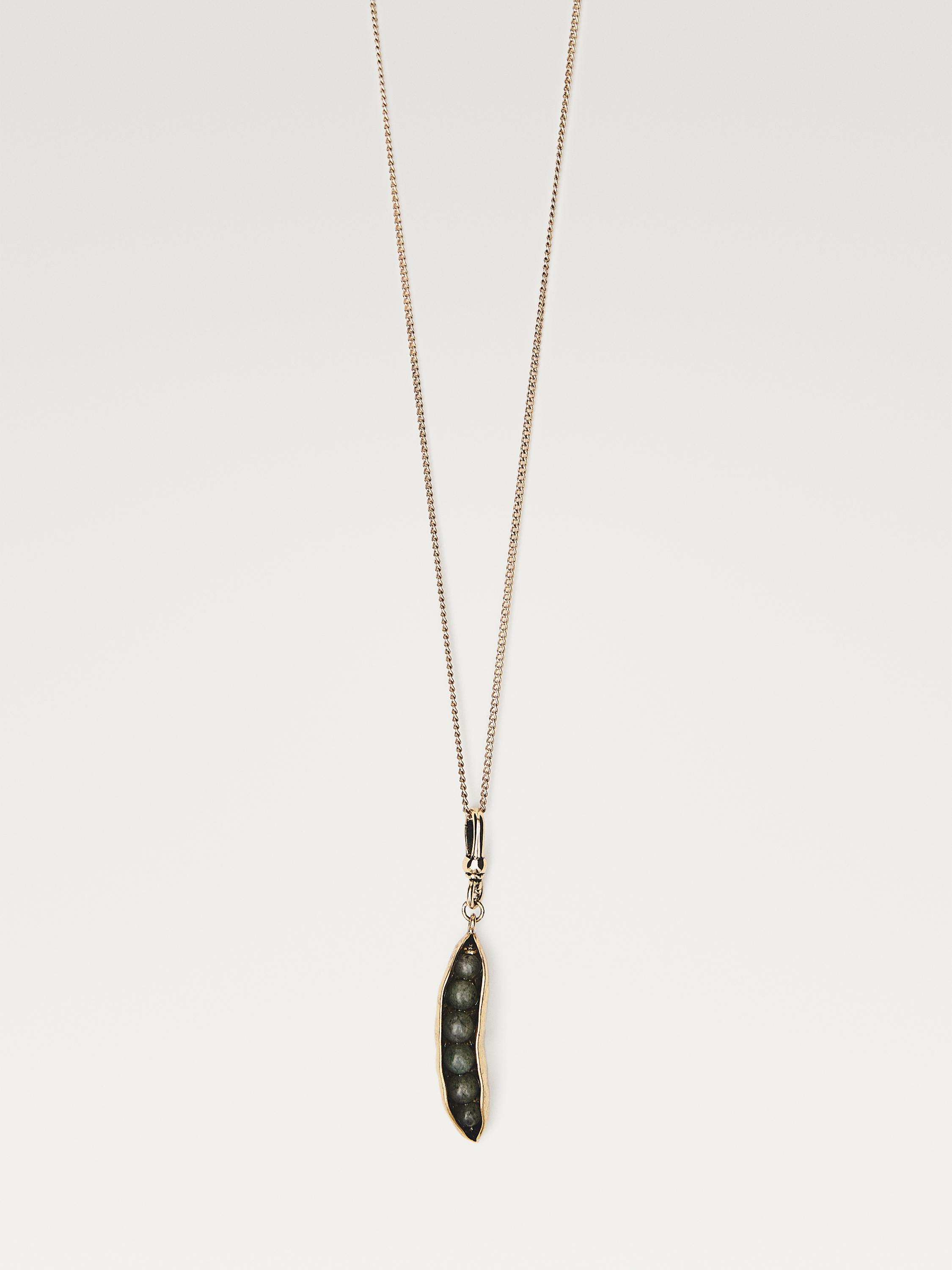 Chain necklace with pod pendant