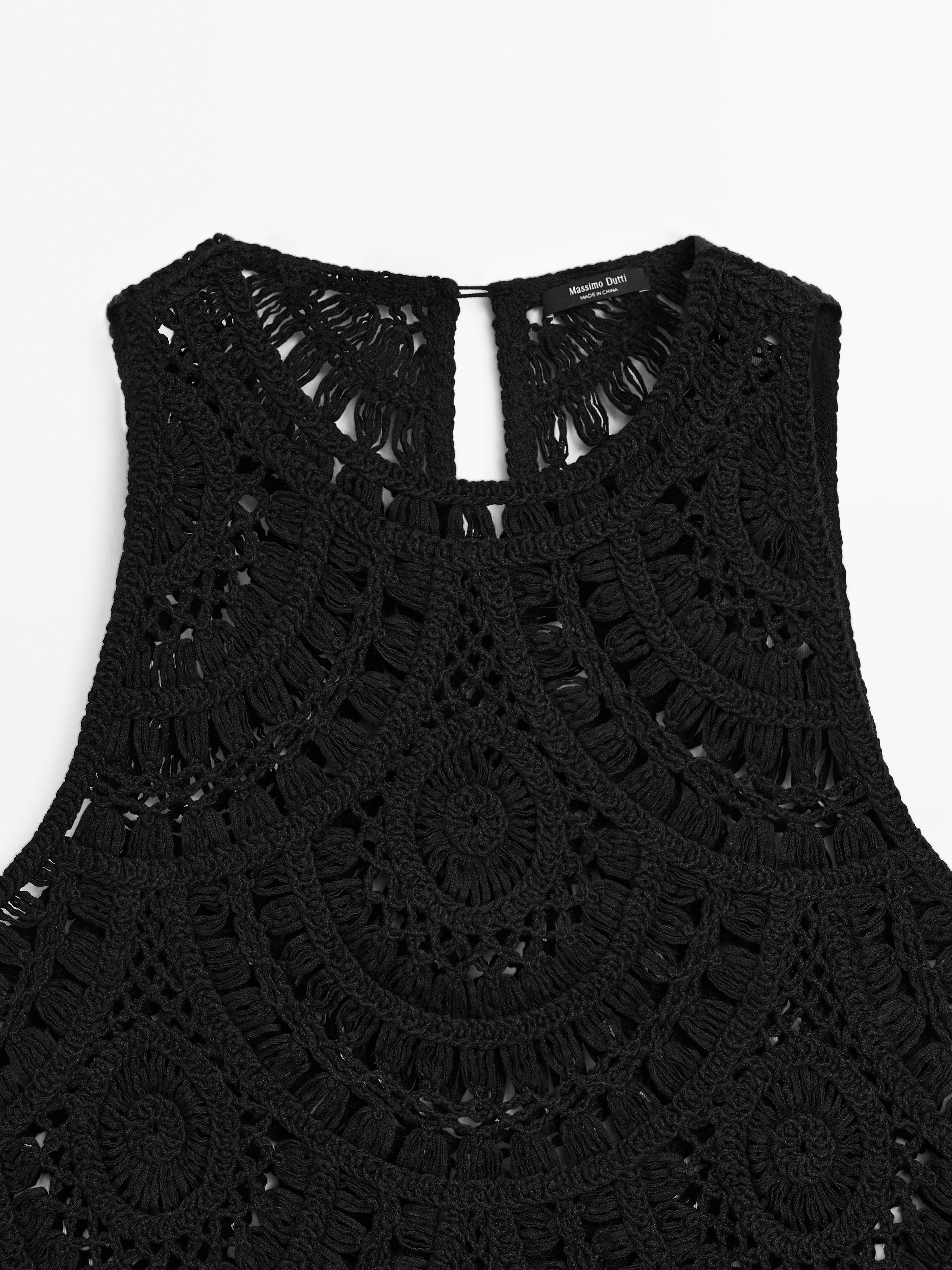 Crochet knit top