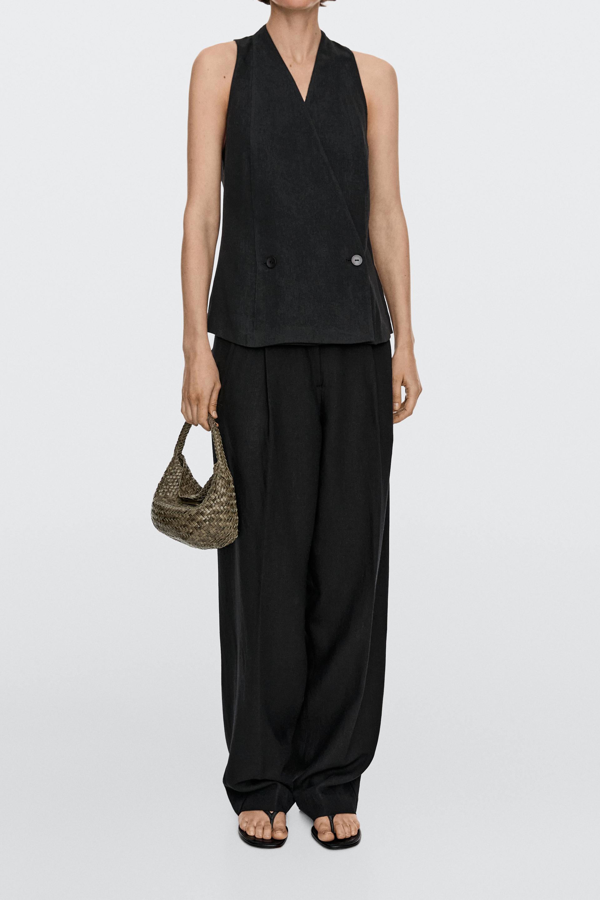 Mini Sac Tressé Cuir Nappa - Kaki - 01 - Massimo Dutti - Femme