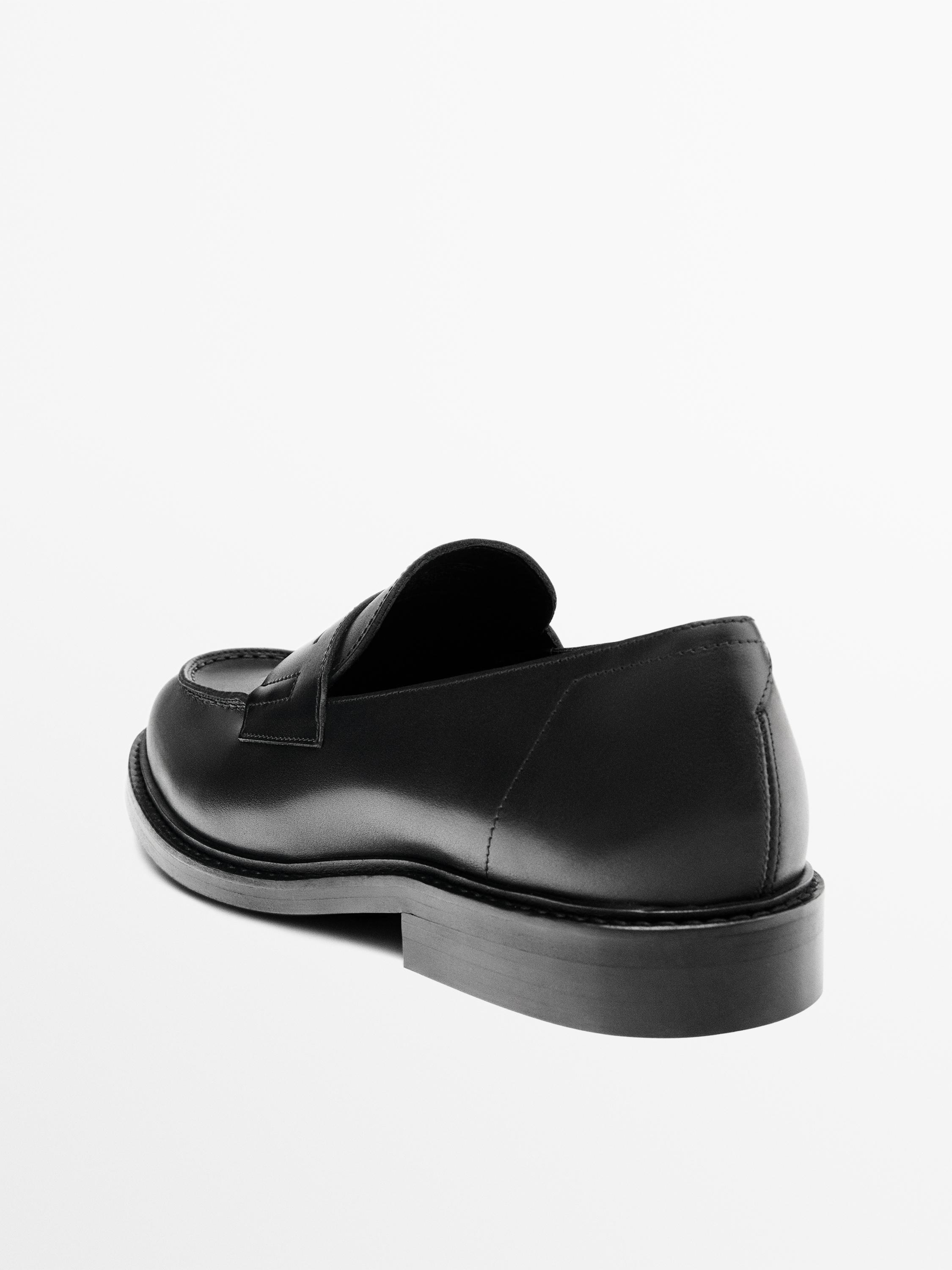 Smart nappa loafers — BLACK