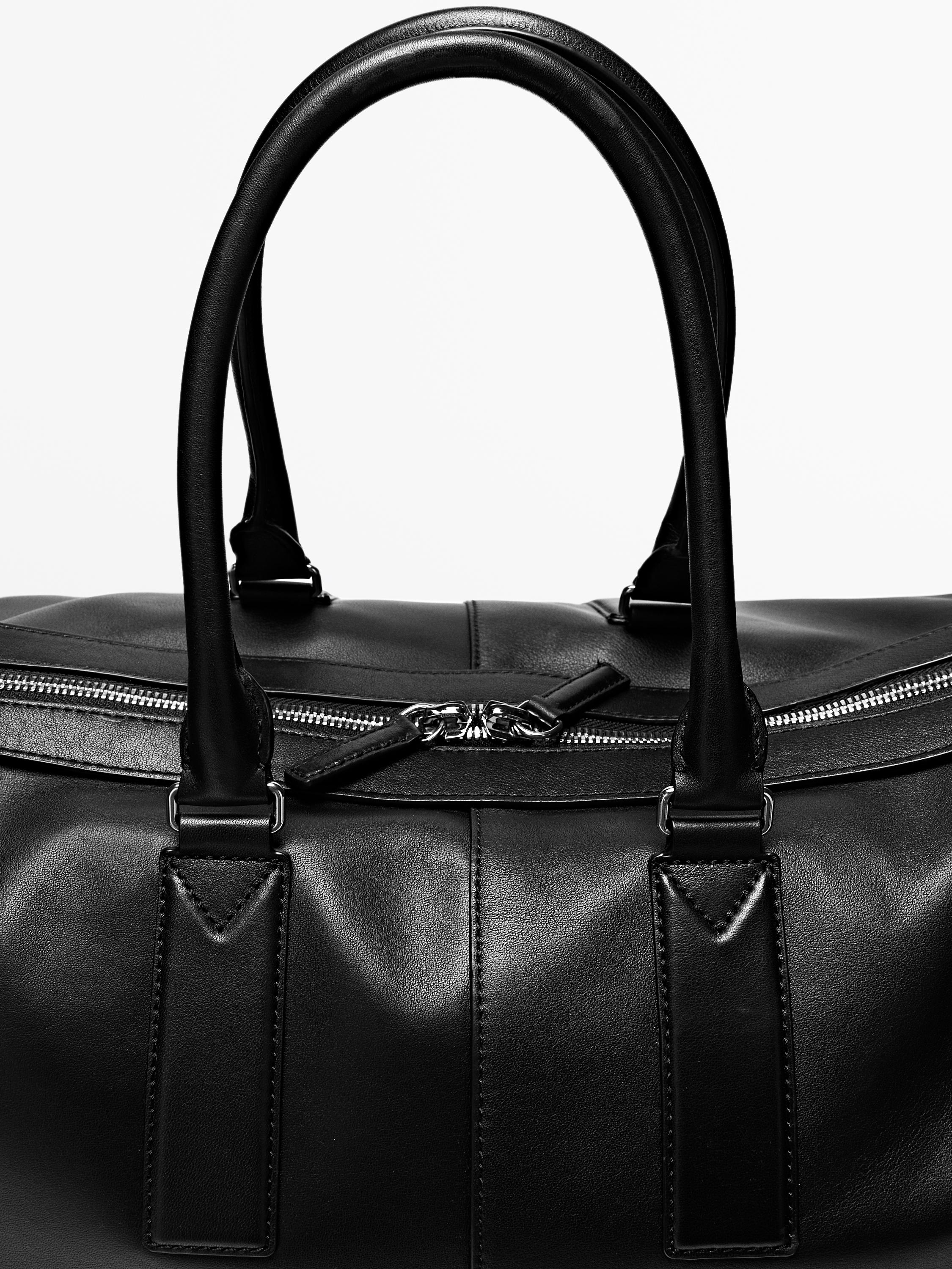 Nappa leather travel bag