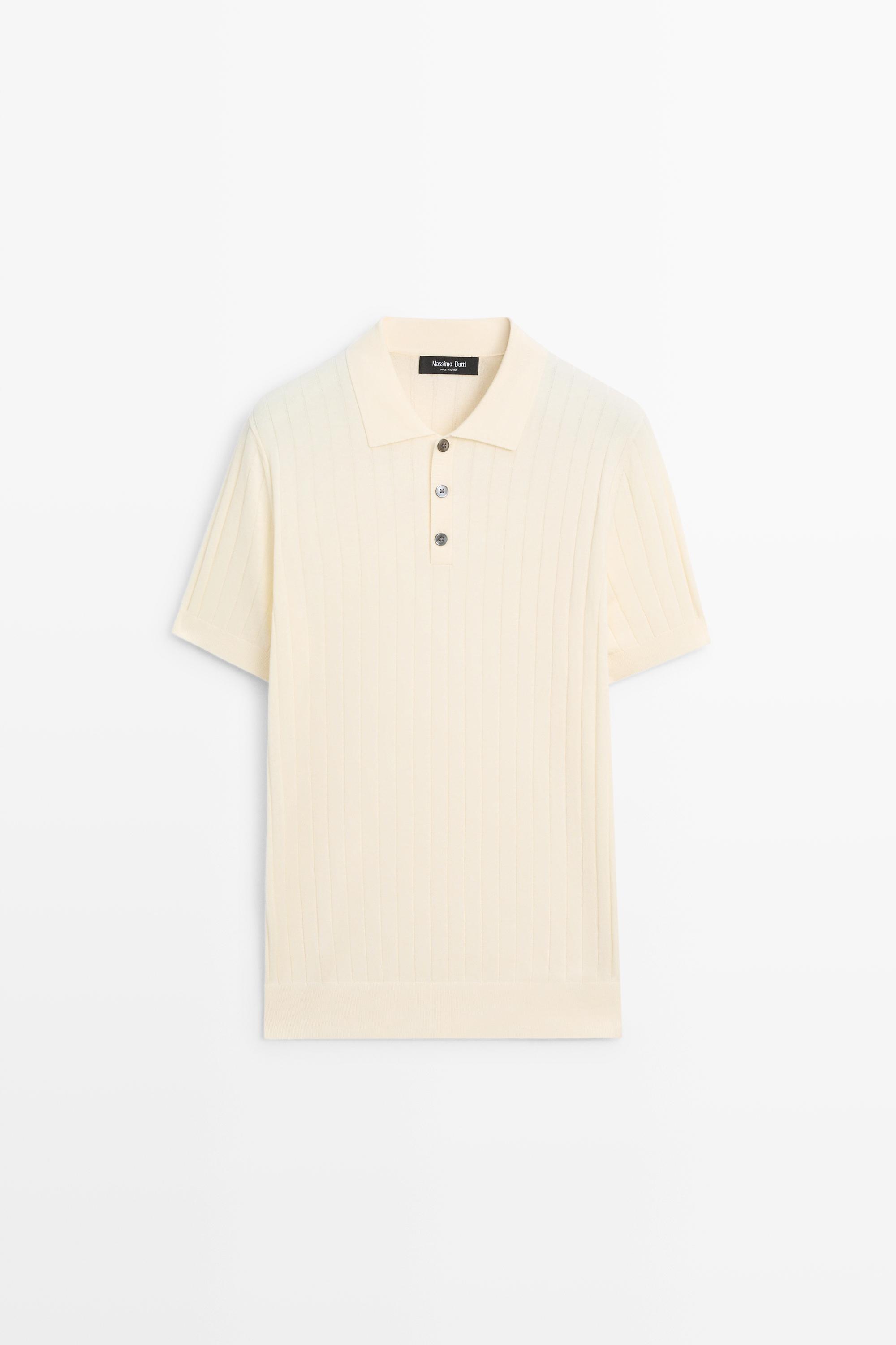 Geripptes Poloshirt aus Baumwolle