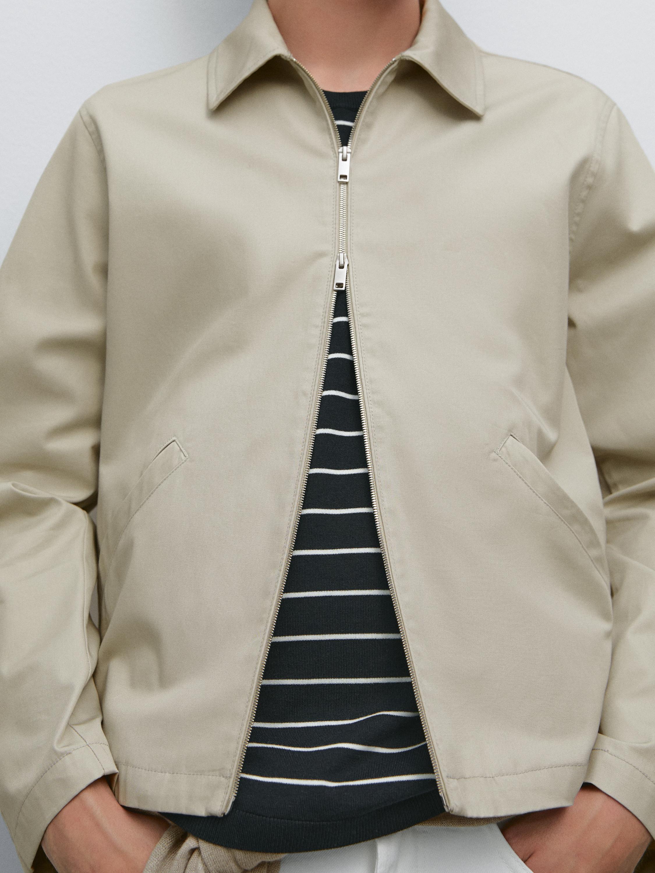 Water-repellent 100% cotton jacket