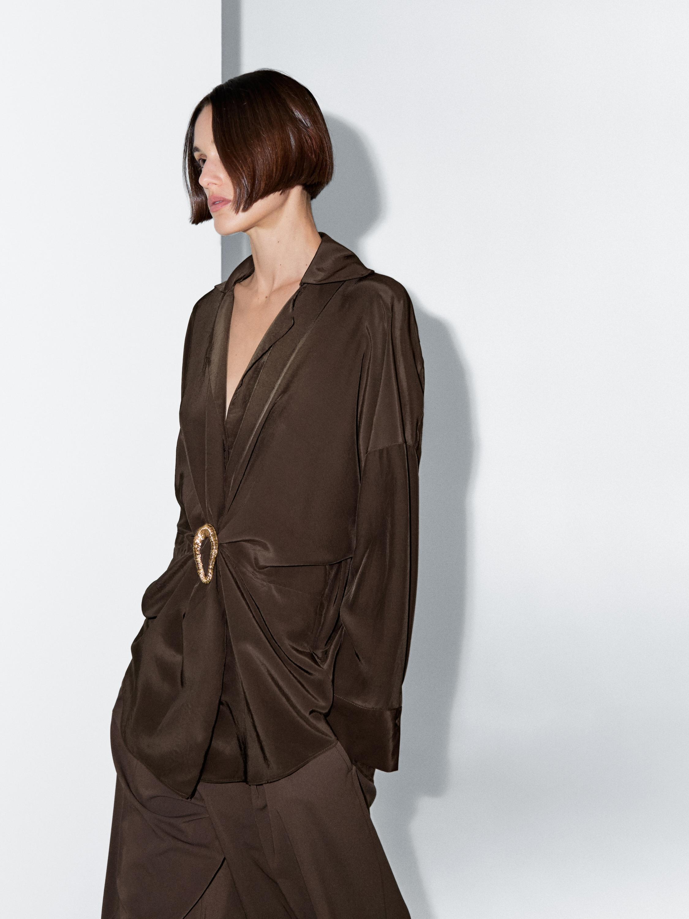 Chemise longue broche