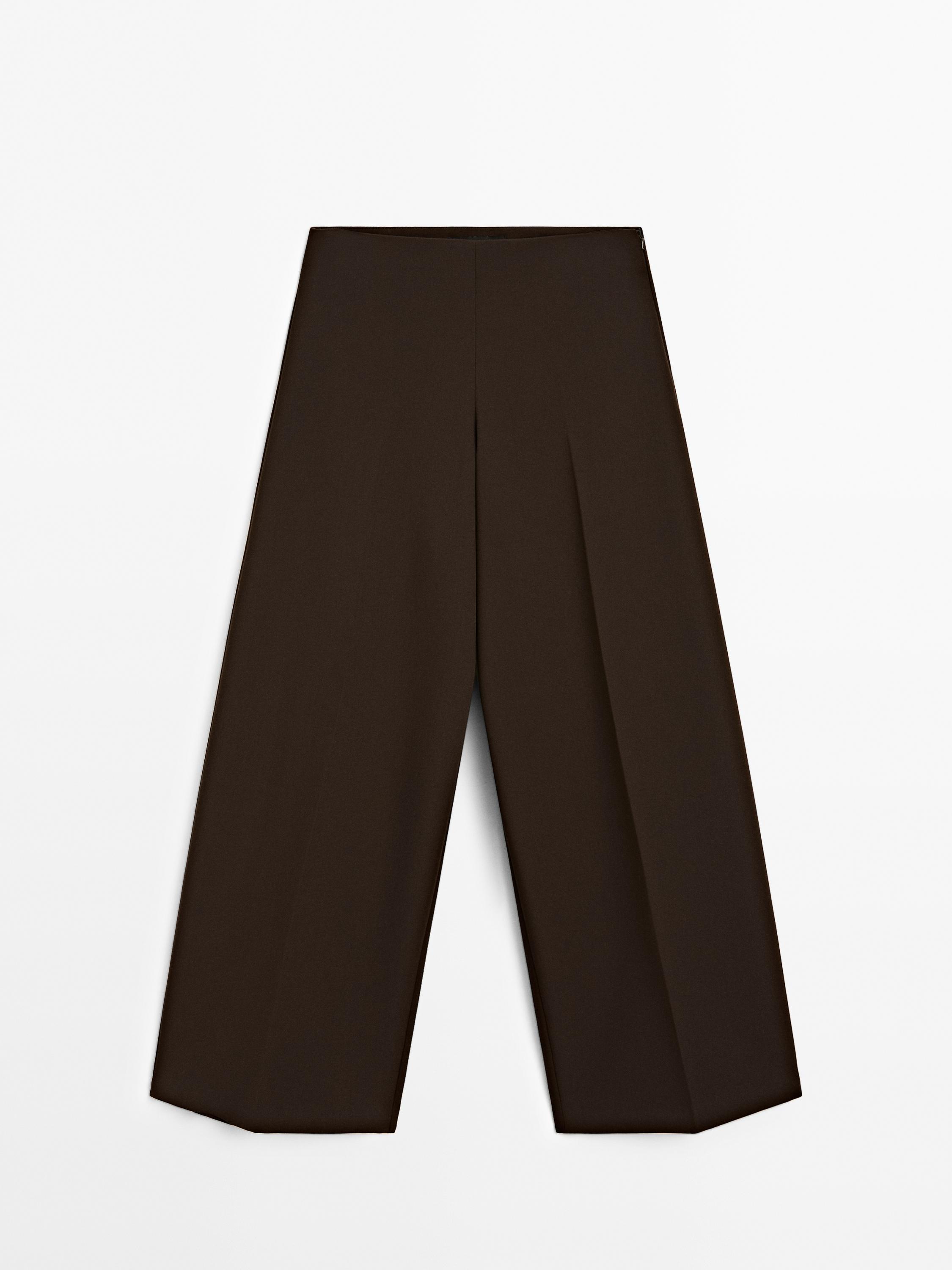 Pantalón wide leg tiro alto