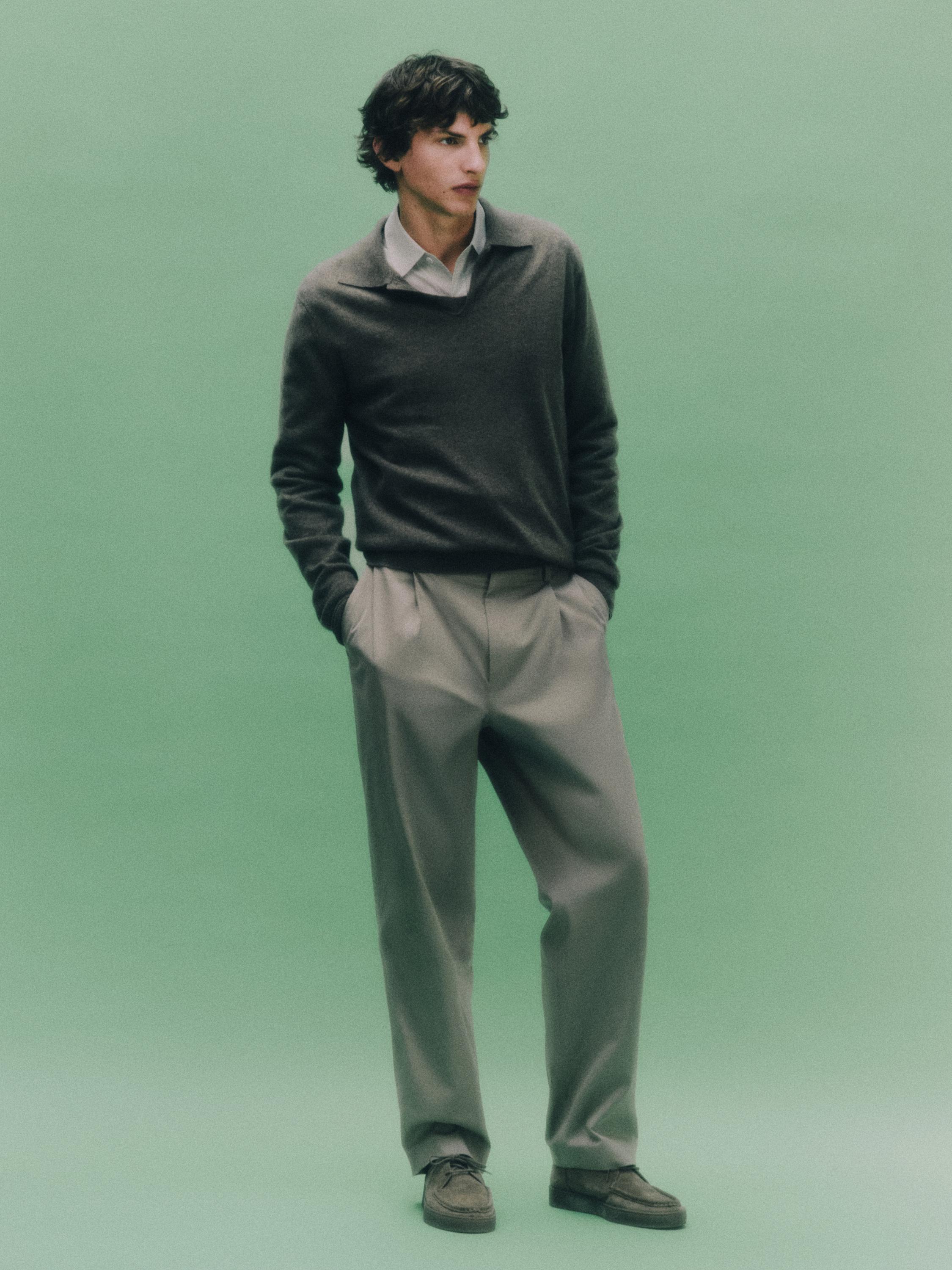Pantalon relaxed fit à pinces