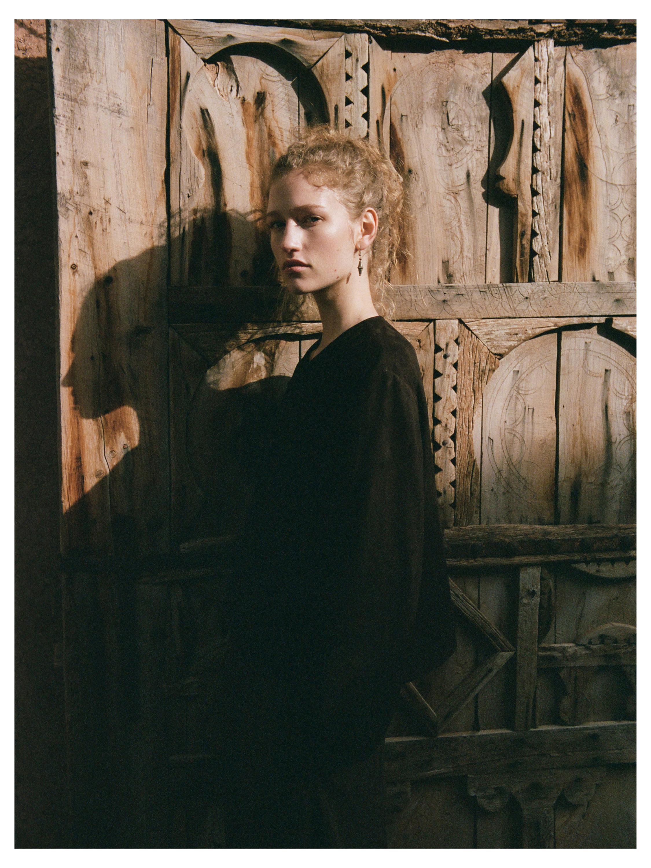 Short suede leather jacket — BROWN