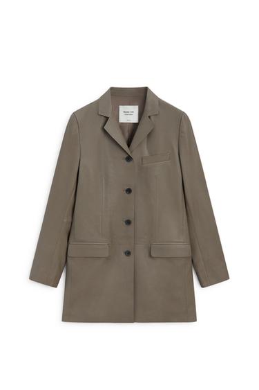 Nappa leather blazer - LIMITED EDITION — MOLE BROWN 5