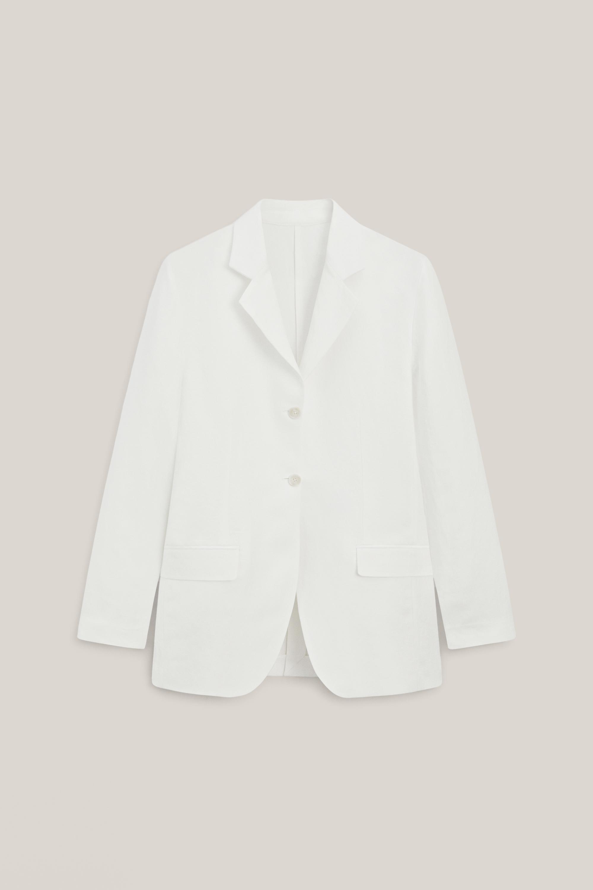 Flowing linen blend blazer - LIMITED EDITION — Off white