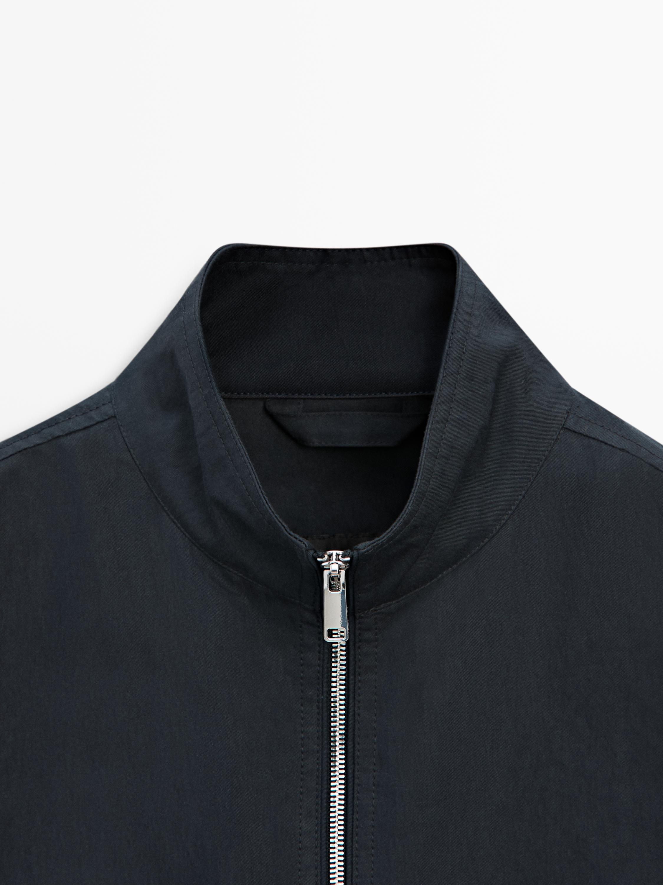 Short jacket with pocket details — NAVY BLUE