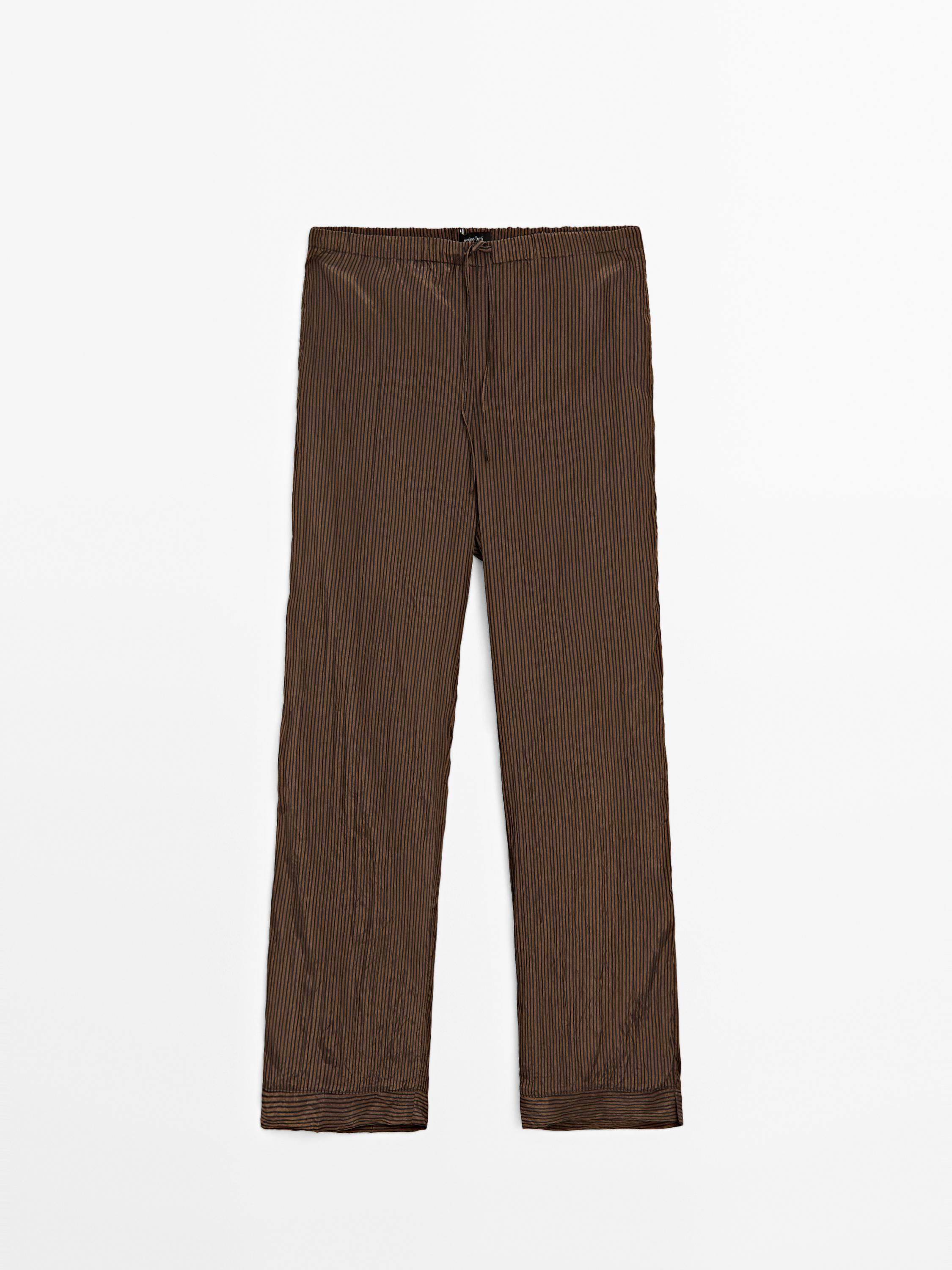 Pinstripe trousers