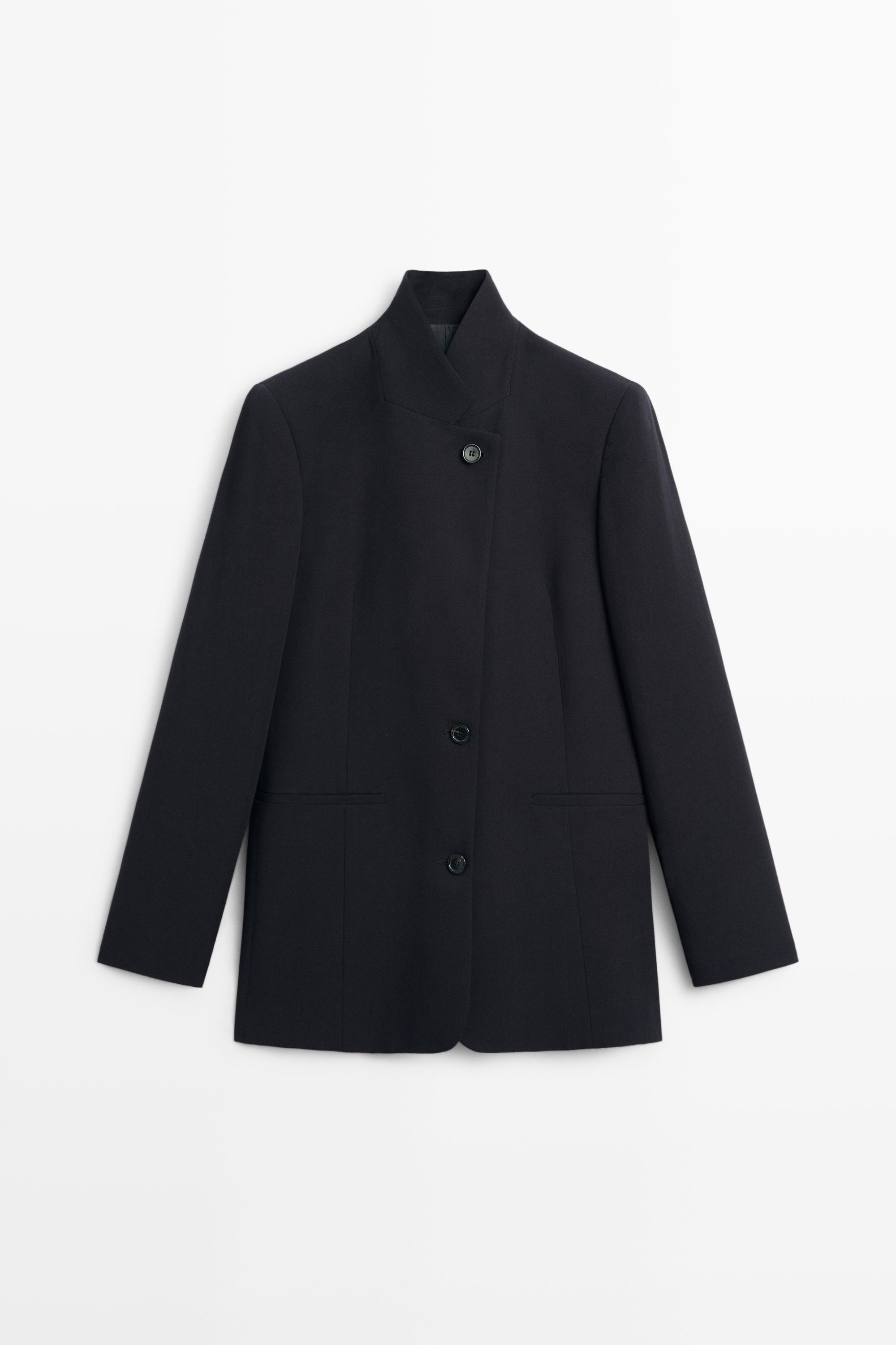Blazer fluide à boutons