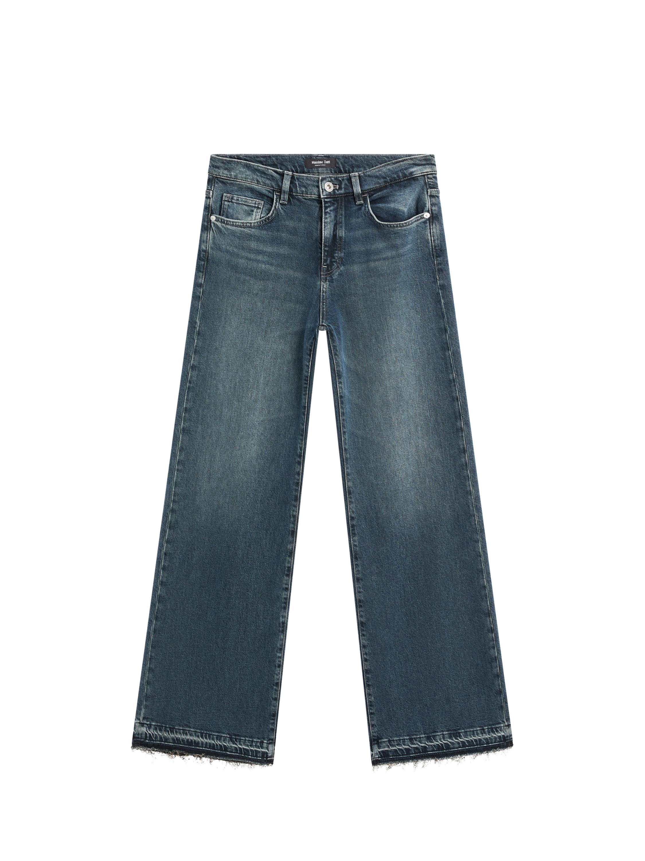Bell bottom jeans met halfhoge taille