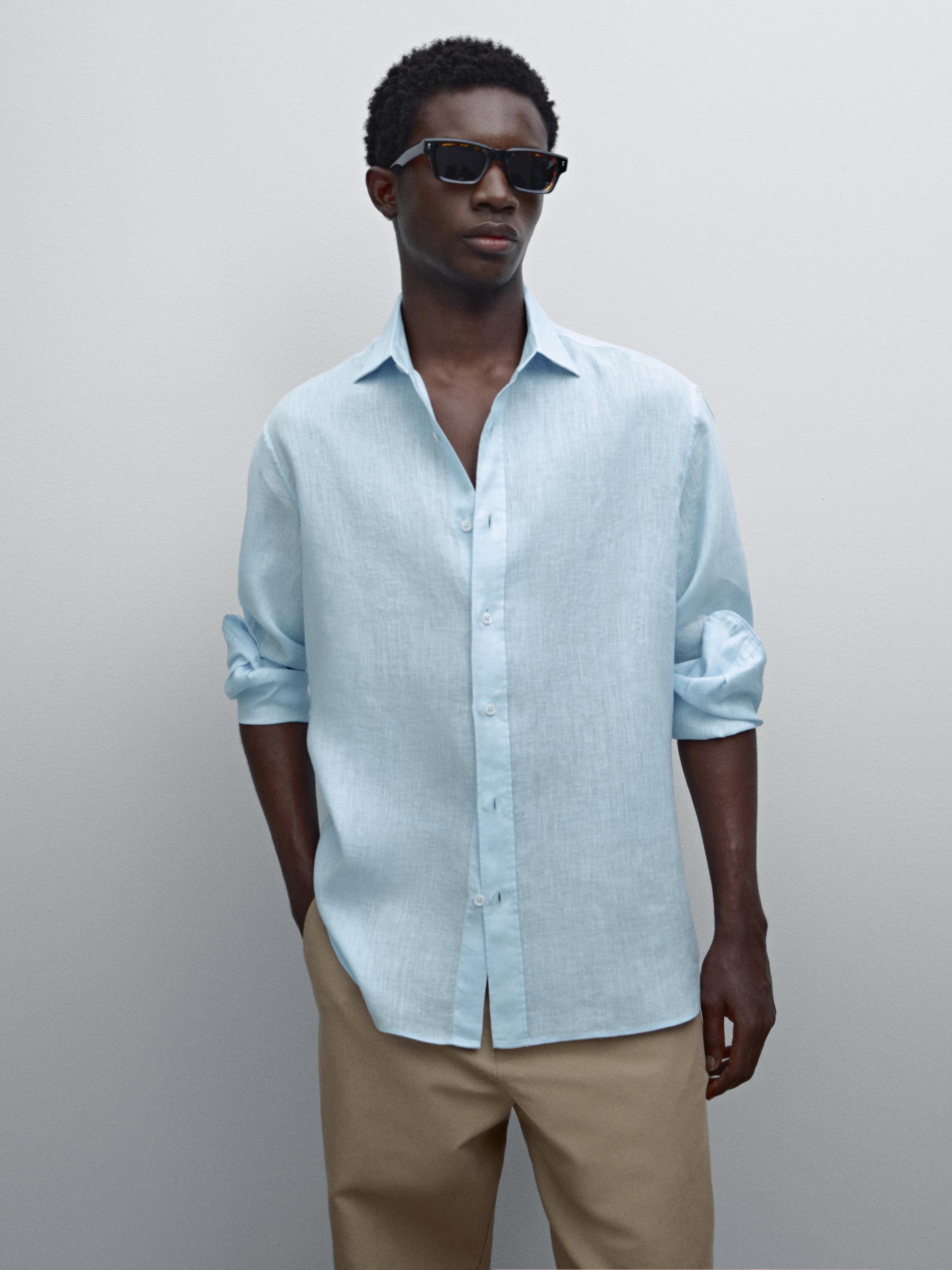 100% linen shirt