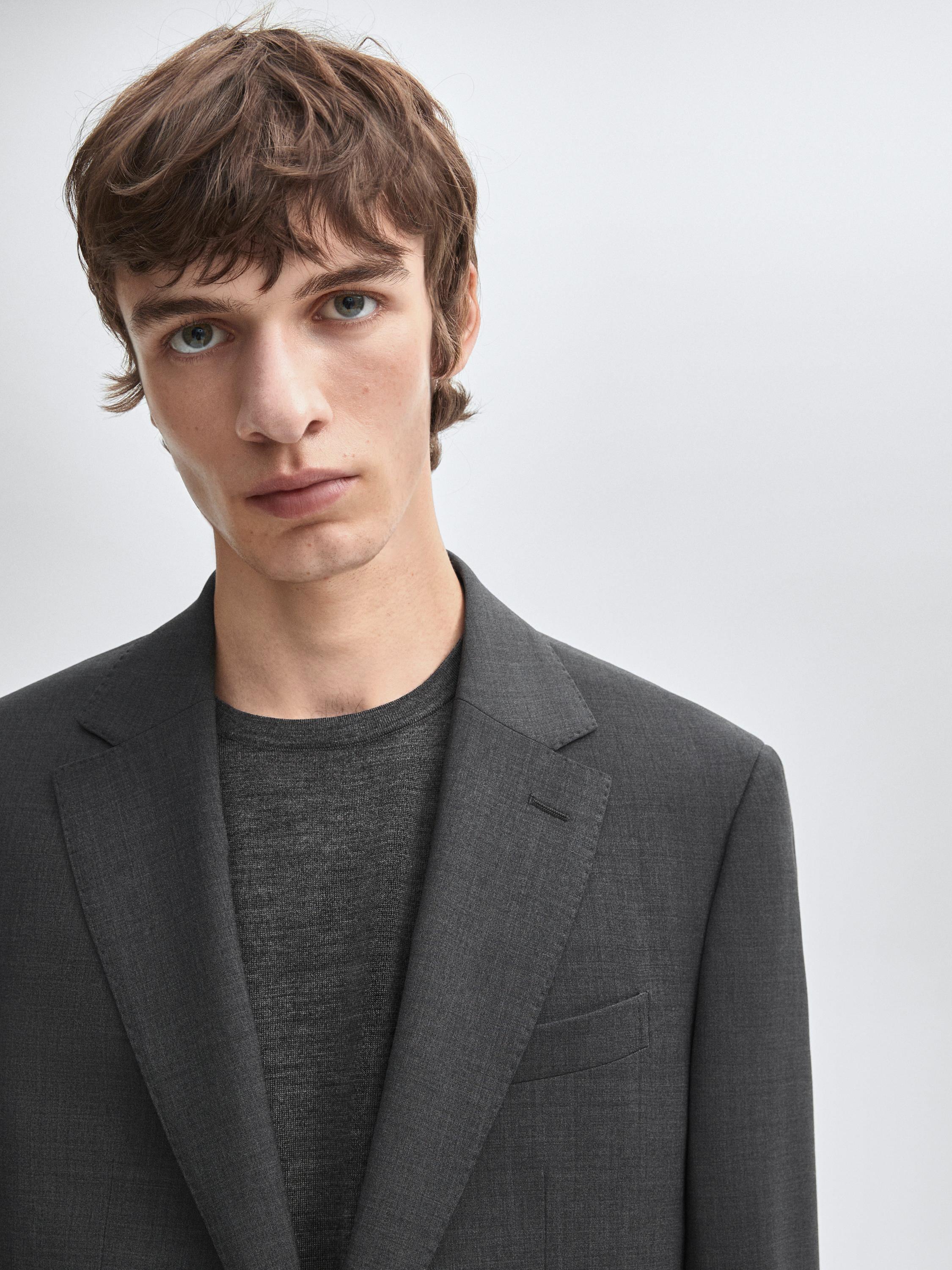 100% wool suit blazer