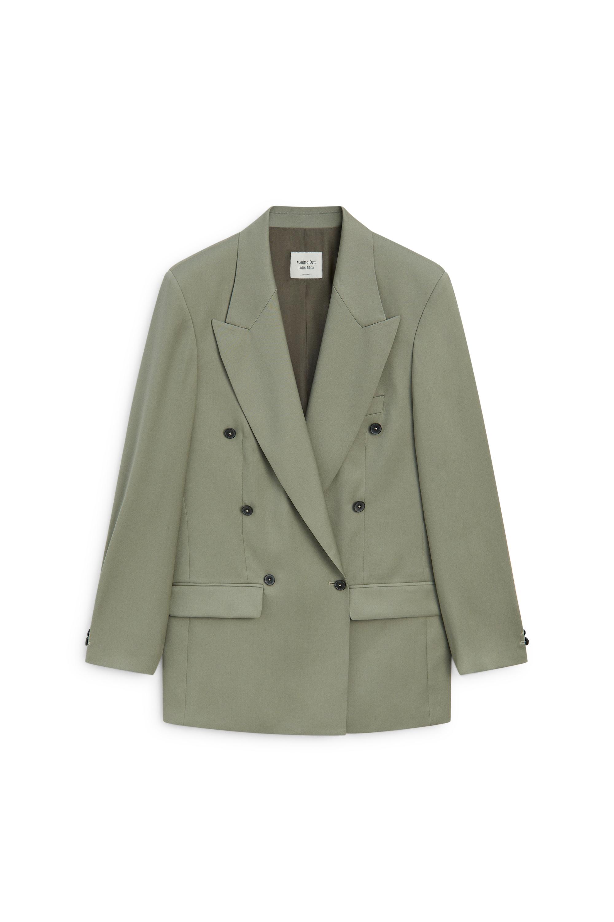 Oversize double-breasted suit blazer - LIMITED EDITION by Massimo Dutti
