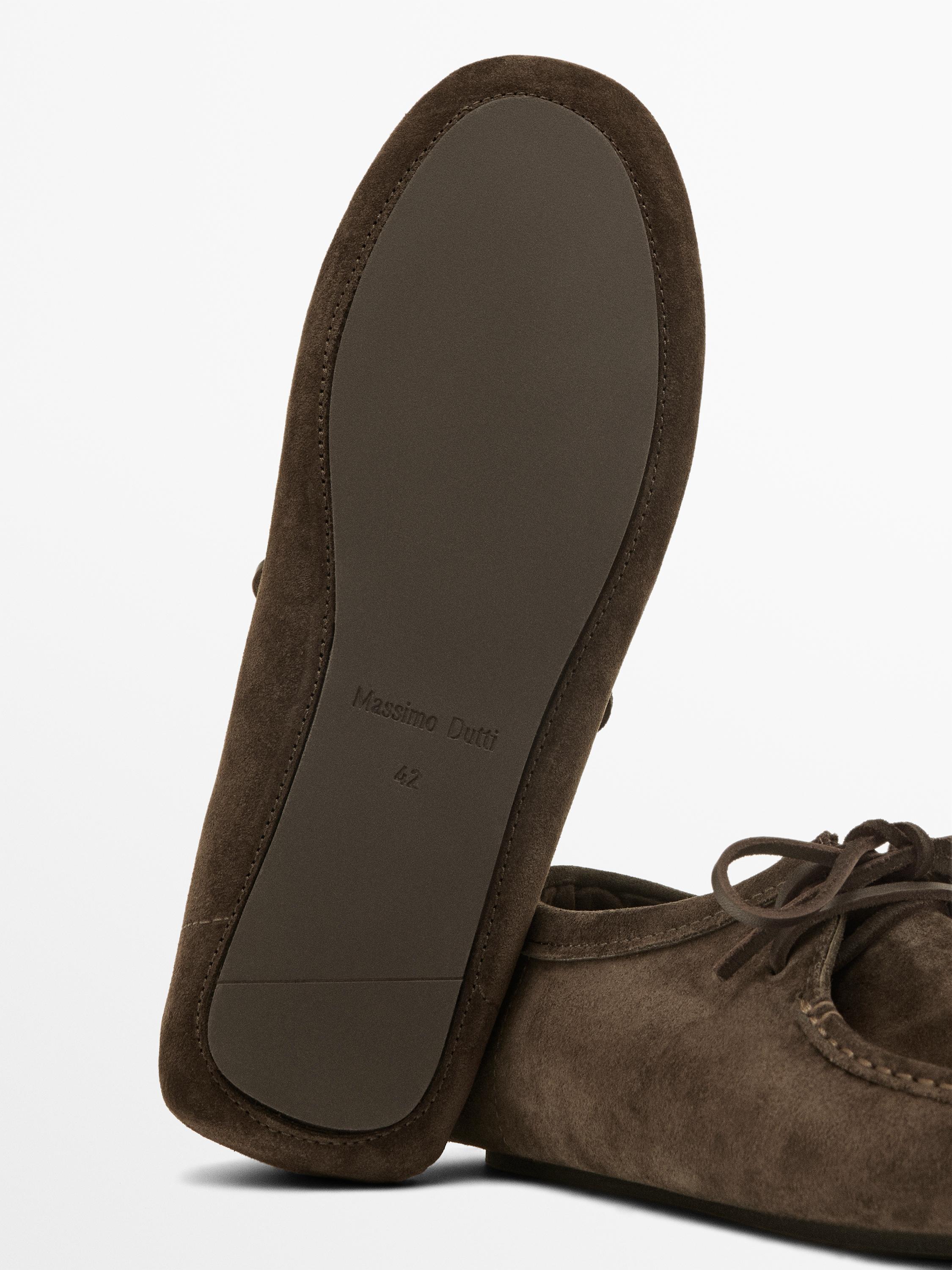 Soft split leather shoes - Limited Edition — BROWN