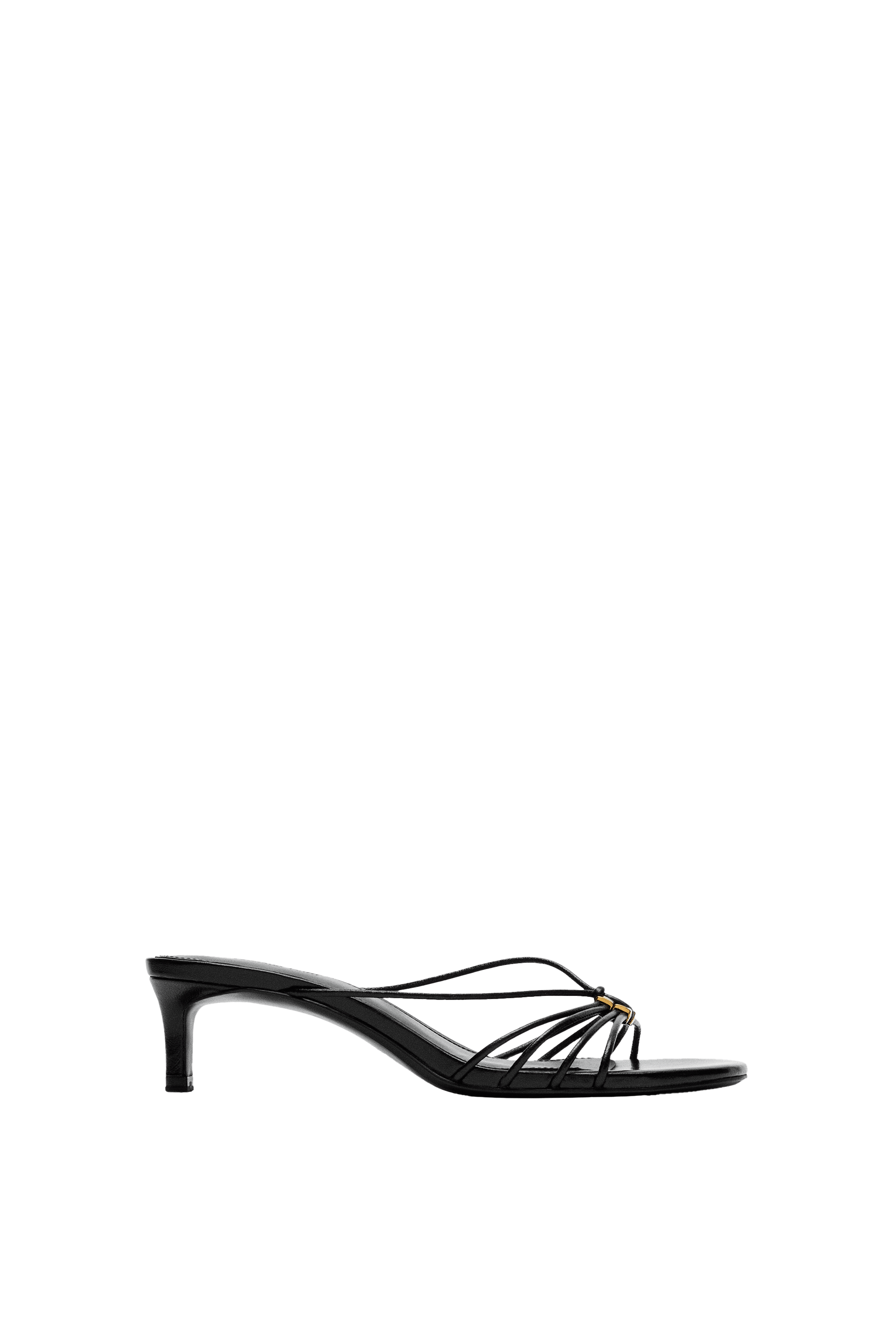 Massimo Dutti Süslemeli bantlı topuklu sandalet