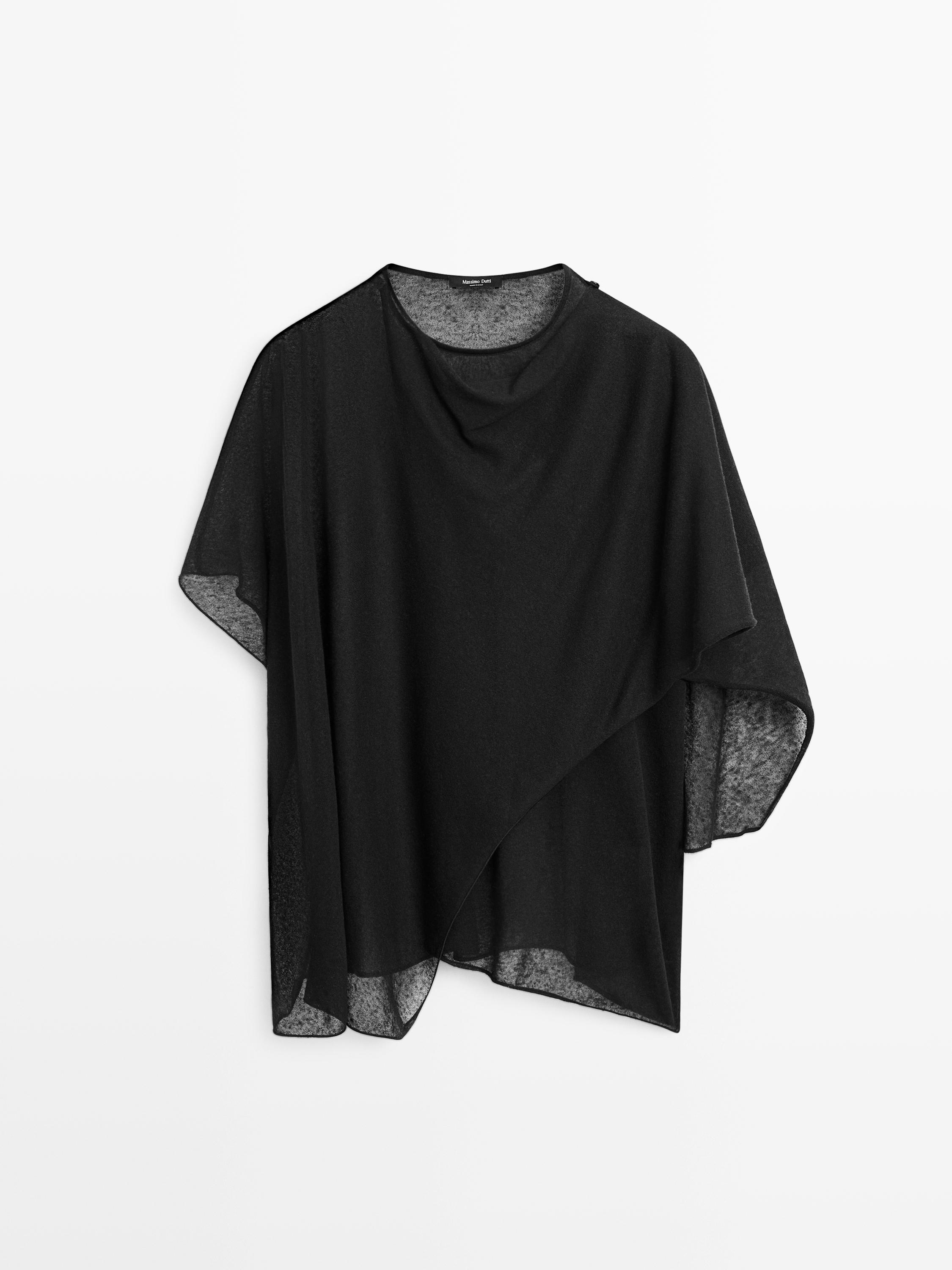 T-shirt cache-cœur en lin