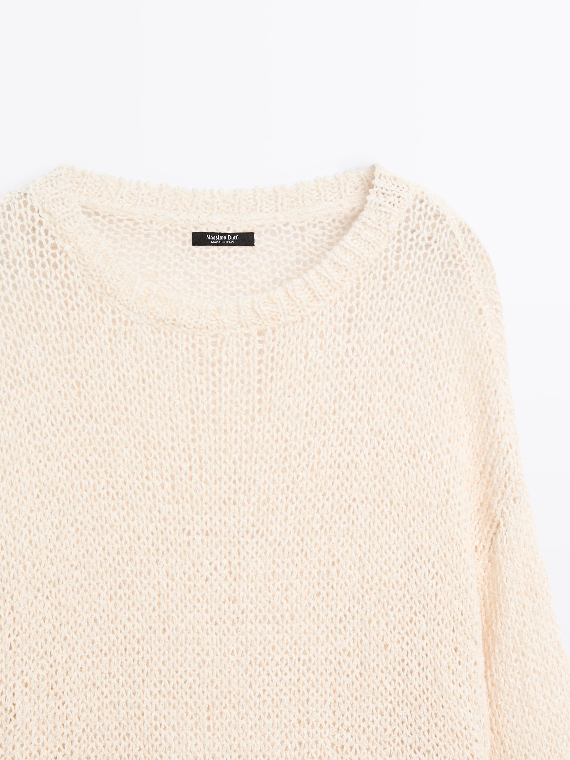 Oversize openwork sweater
