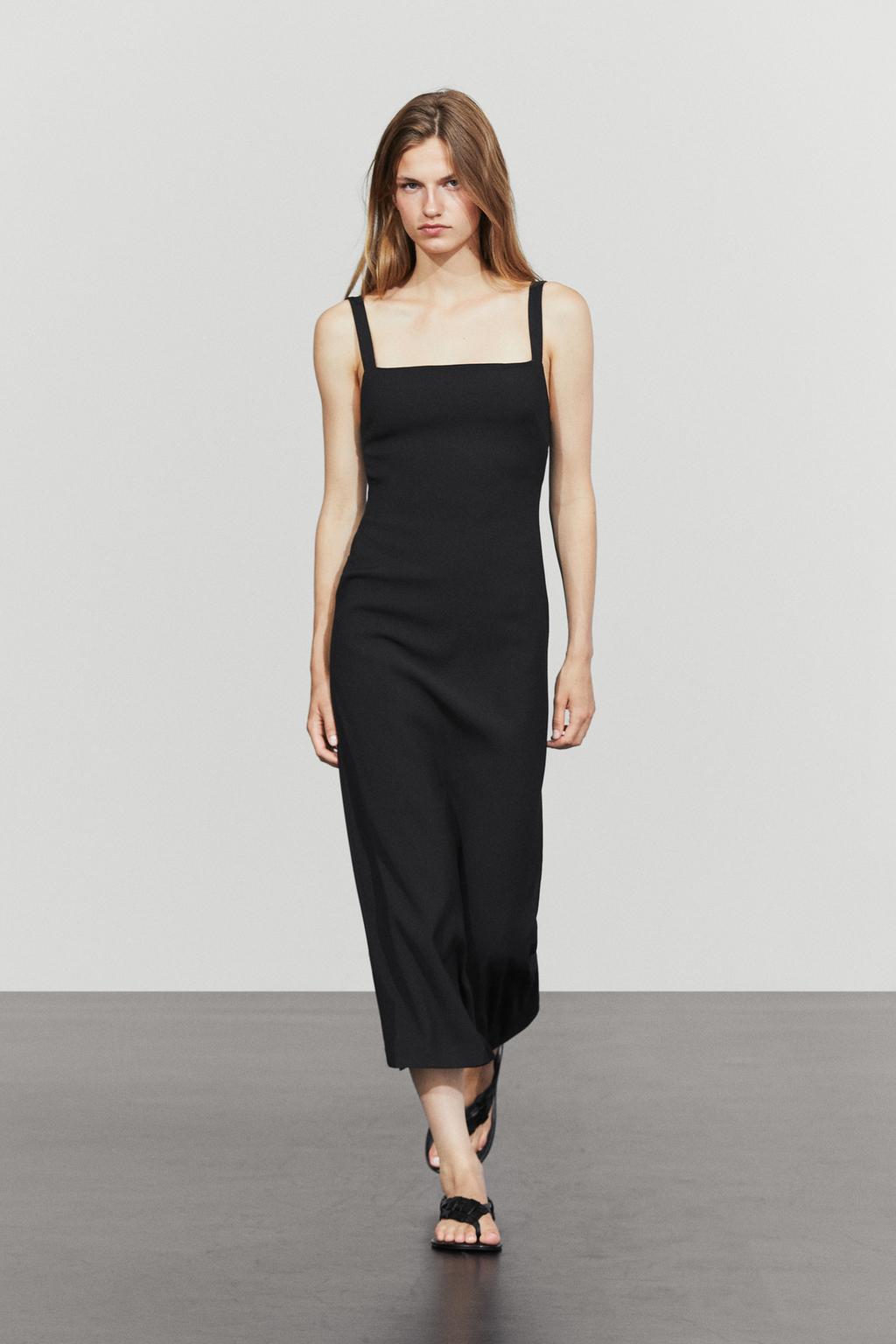 Massimo Dutti Qayışlı midi paltar