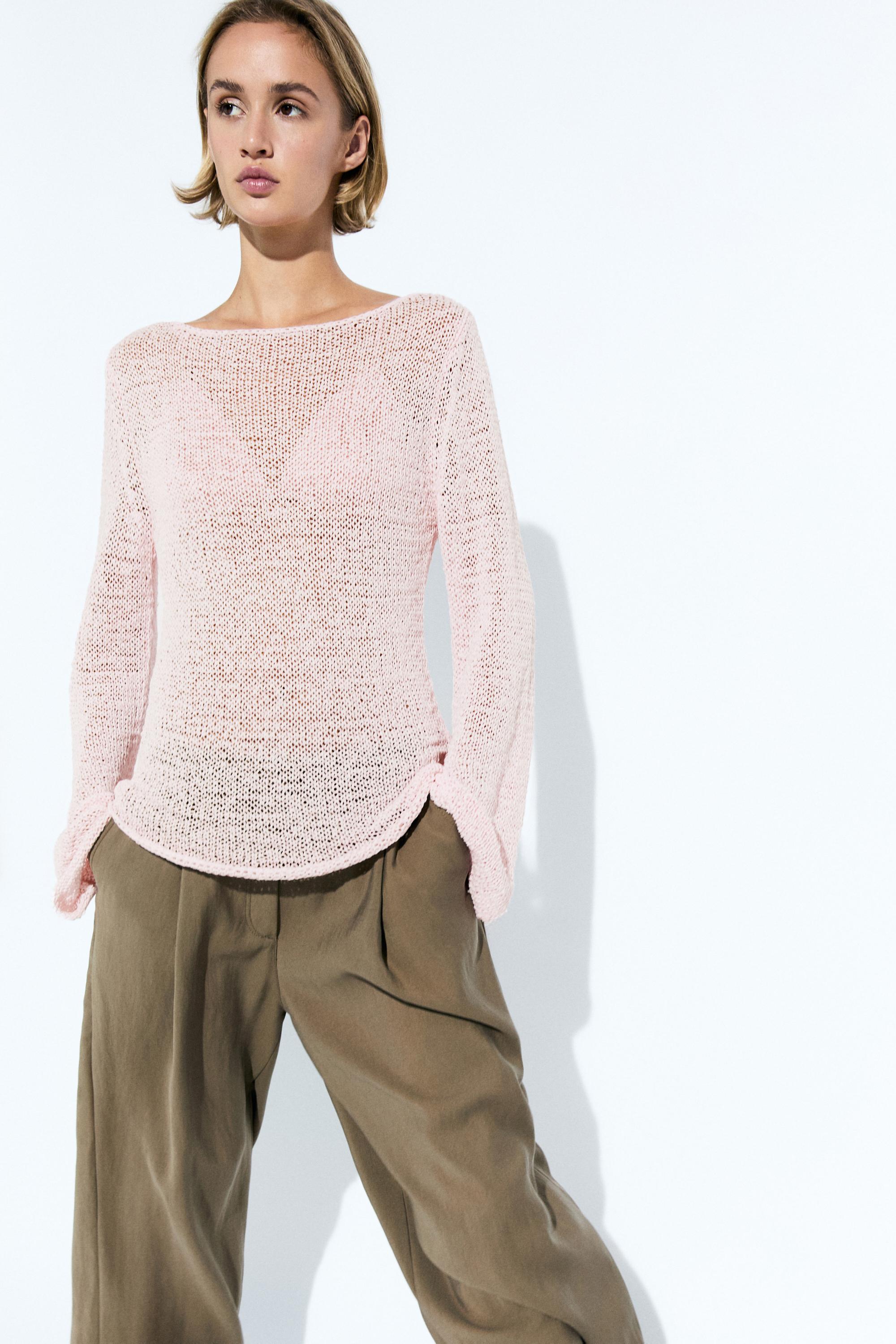 Flowing cropped wide-leg pants — MEDIUM KHAKI