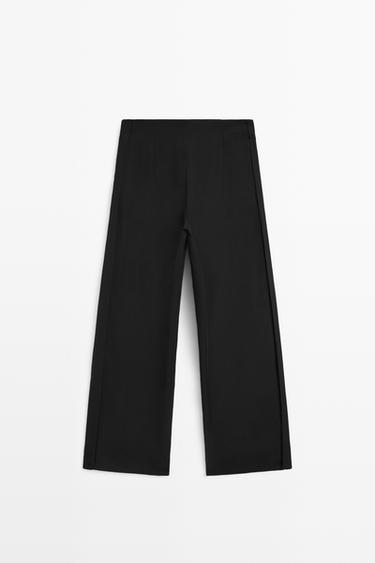 Straight-leg flowing pants — BLACK 6