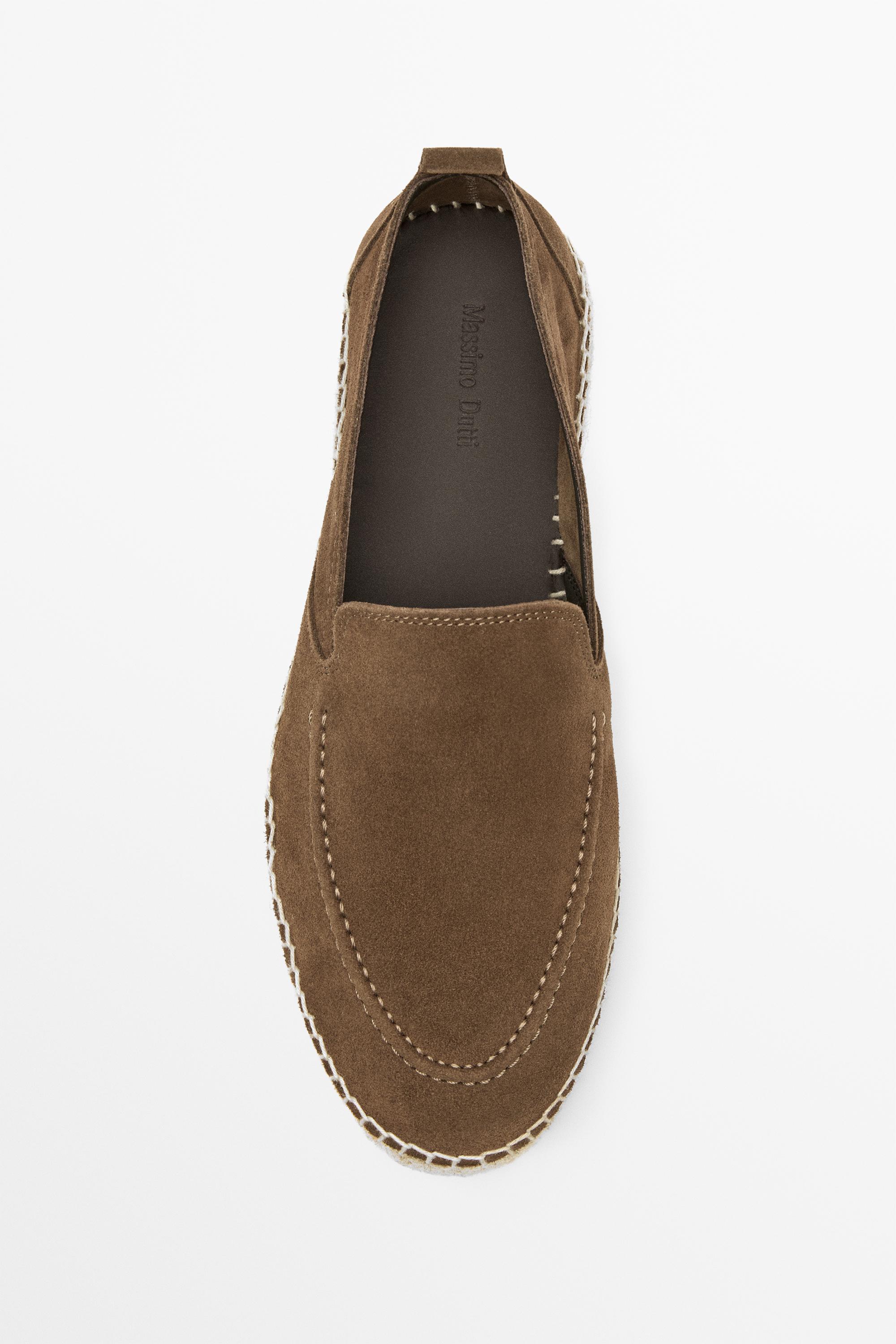 Scarosso Beige Suede Espadrilles Beige Heren