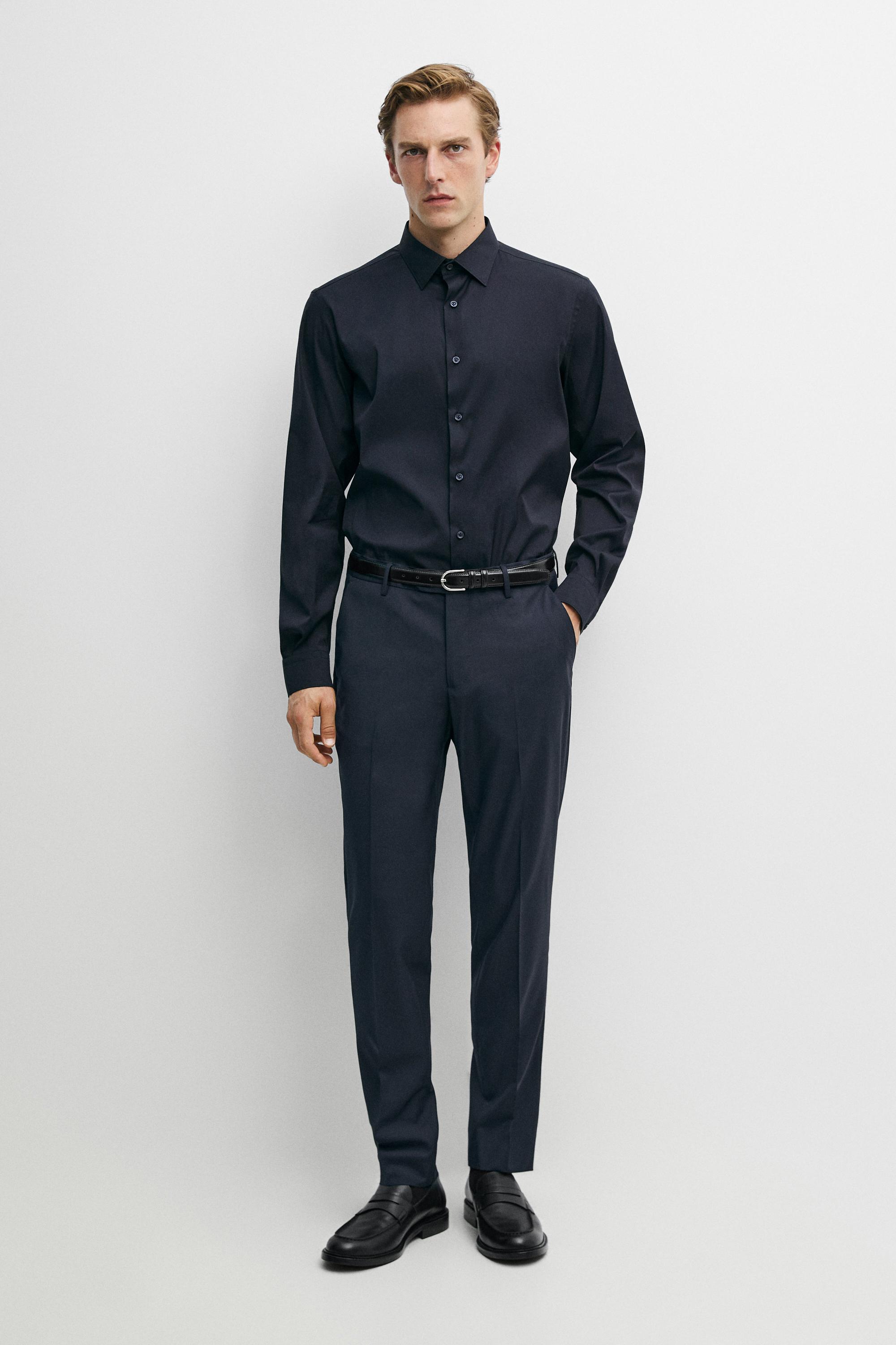 Slim fit stretch shirt