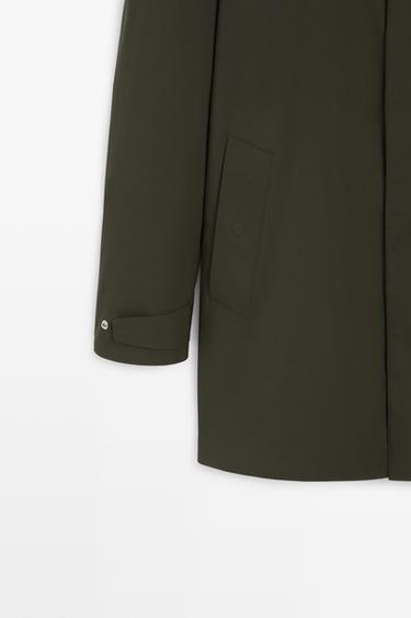 Technical fabric trench coat — DARK KHAKI 7
