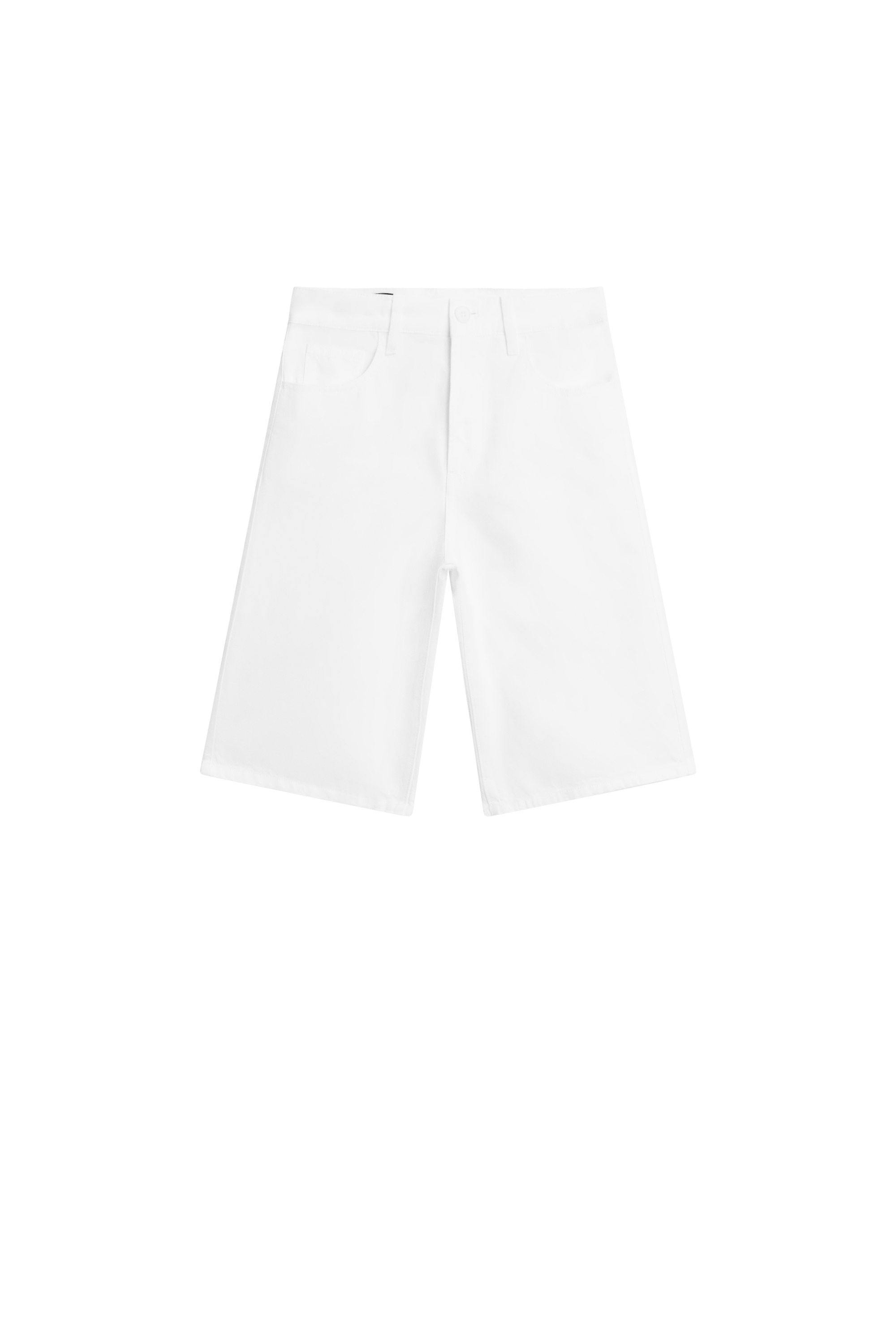 Massimo Dutti Pamuklu ve keten karışımlı bermuda şort görsel 7