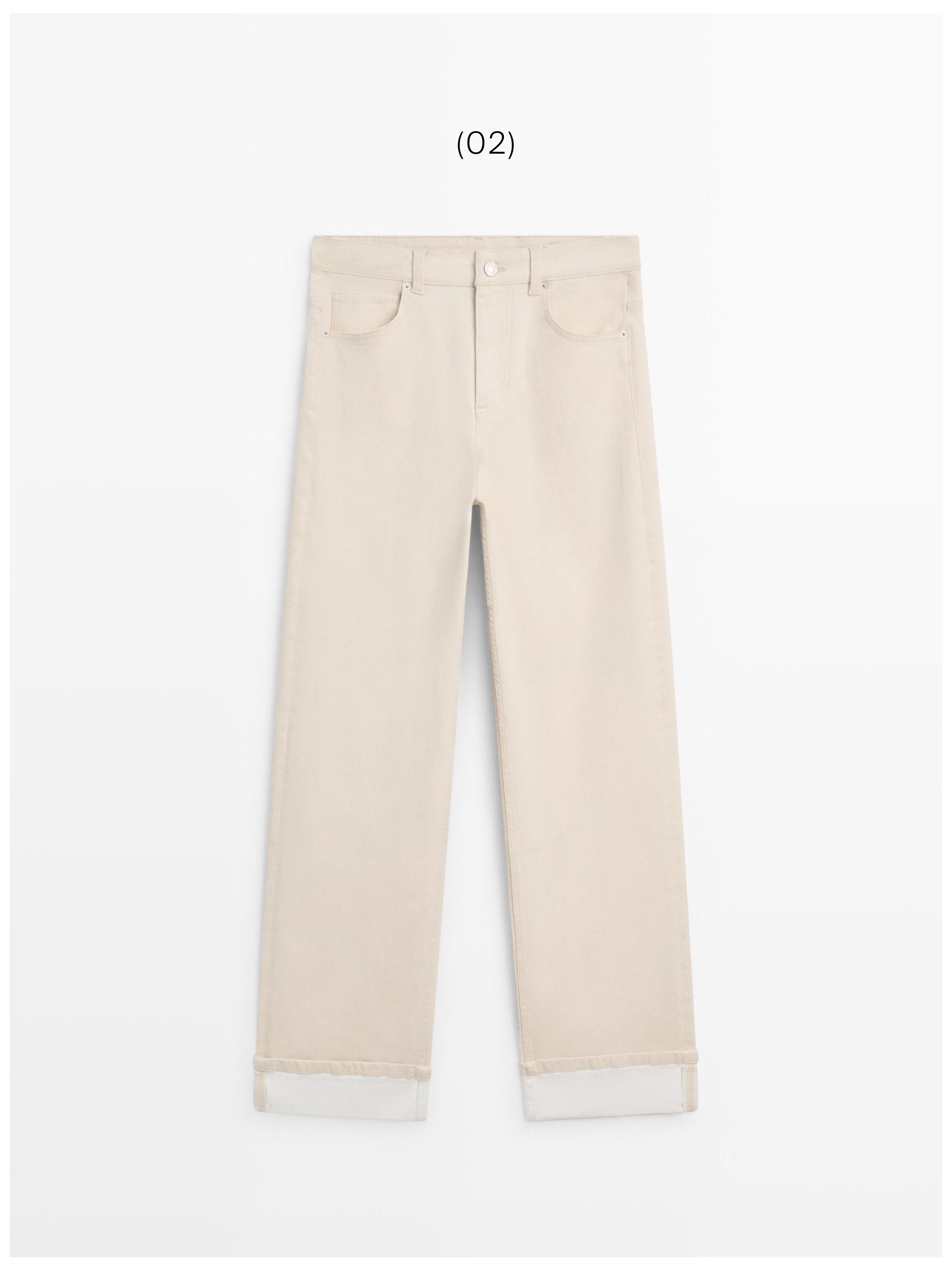 Straight-leg jeans with turn-up hems — CREAM