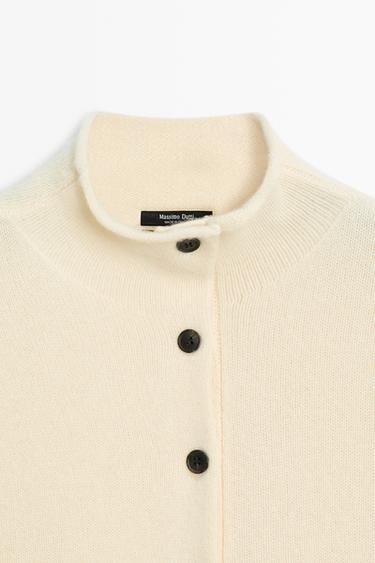 100% cashmere knit cardigan — CREAM 9