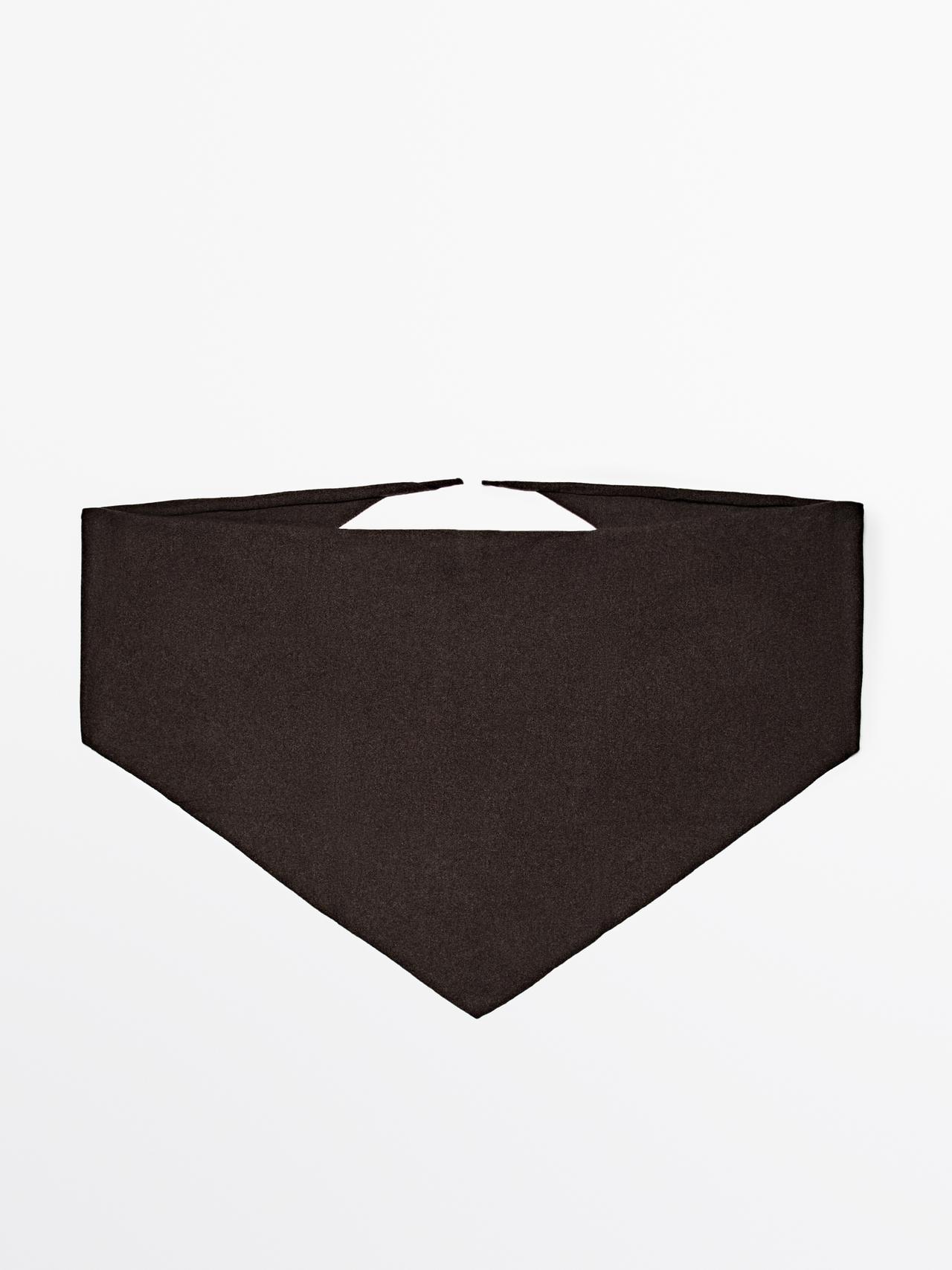 Massimo Dutti - Dame - Bandana I 100% Kashmir - Brun - 01