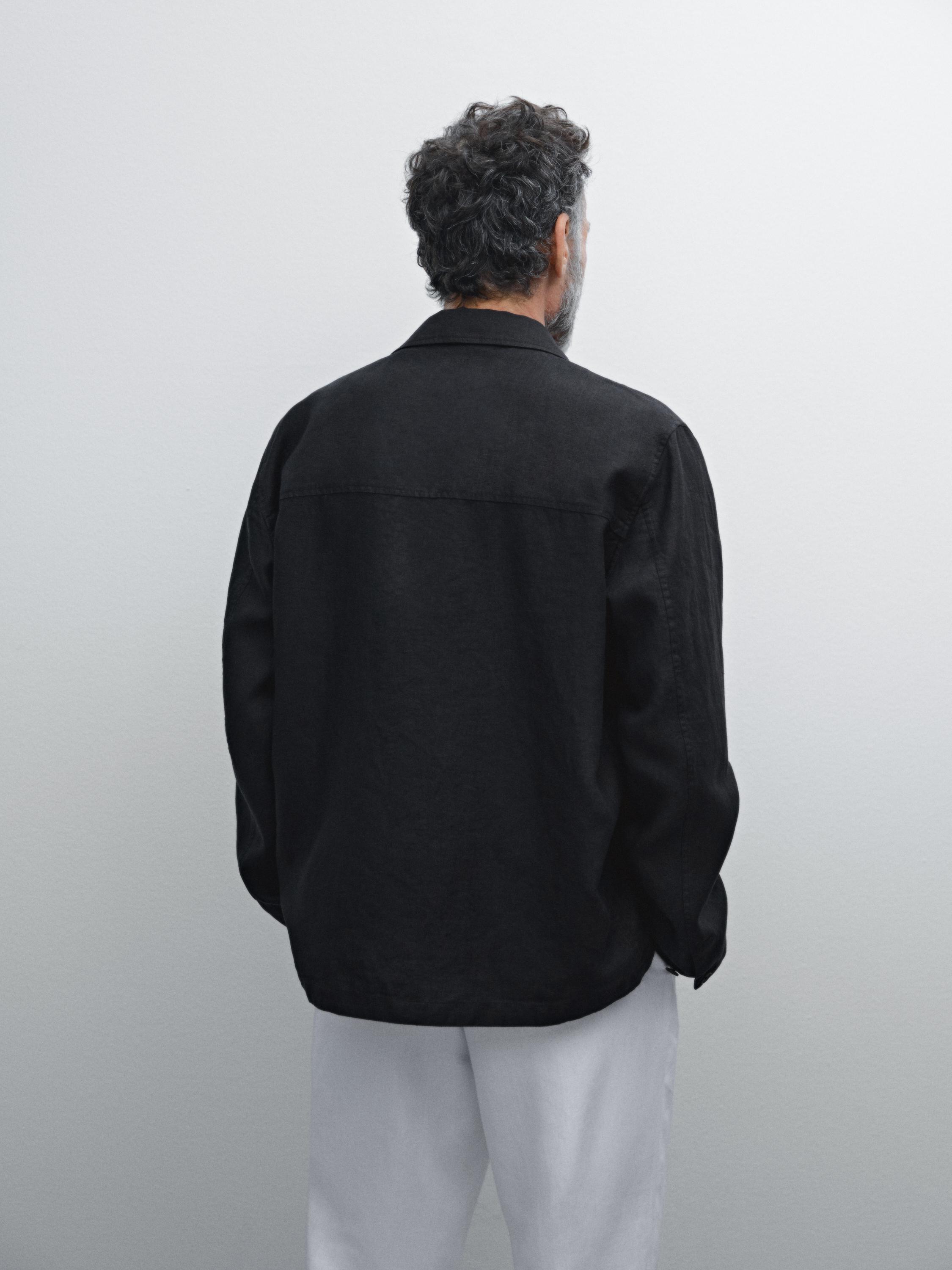 100% linen jacket with pockets