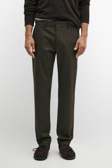 Slim fit pants — BROWN 3