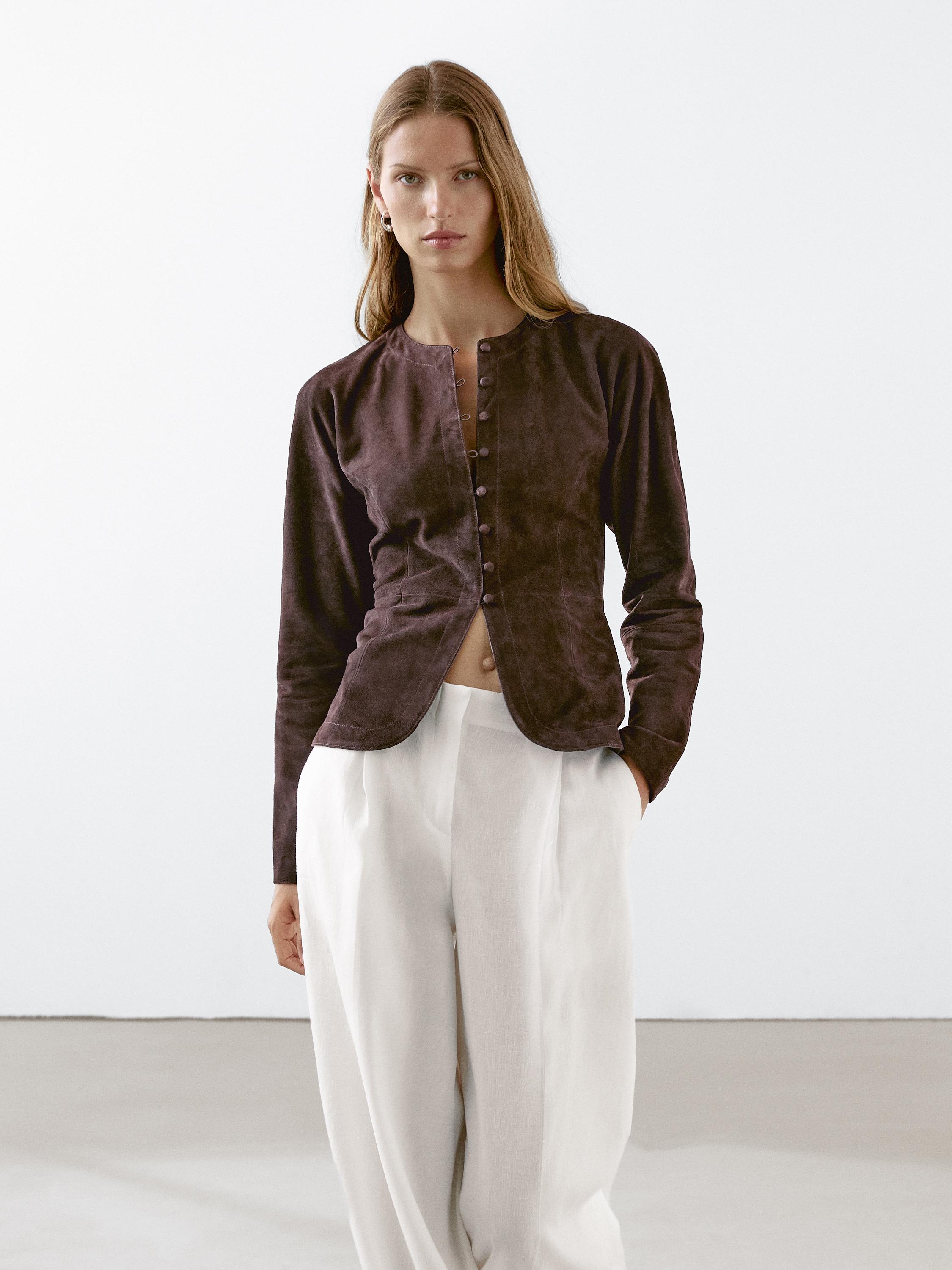 Pantalón traje pinzas 100% lino