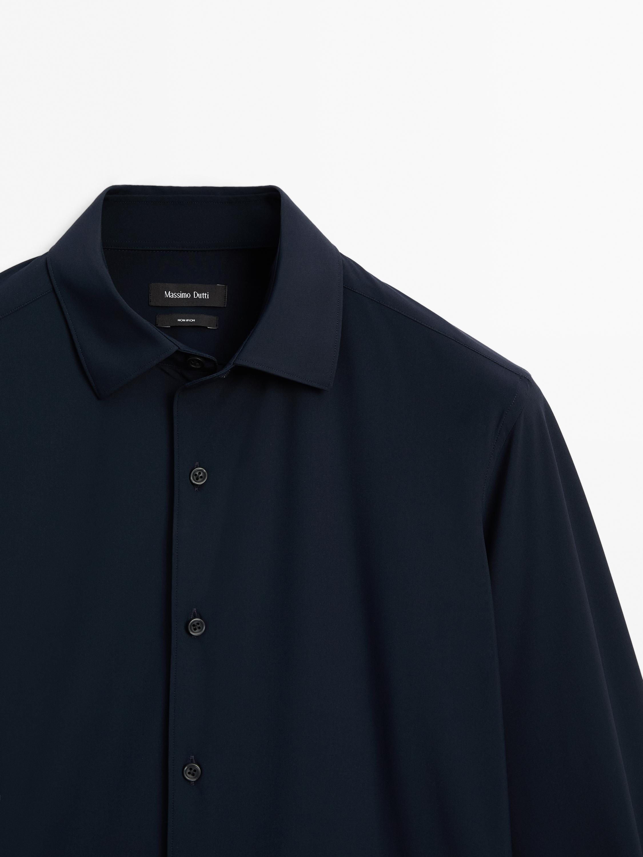 Slim fit non-iron shirt